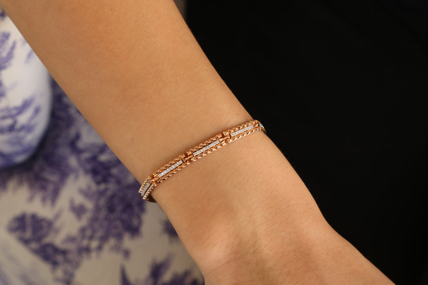 0.62 Karat Pırlanta Rose Bileklik