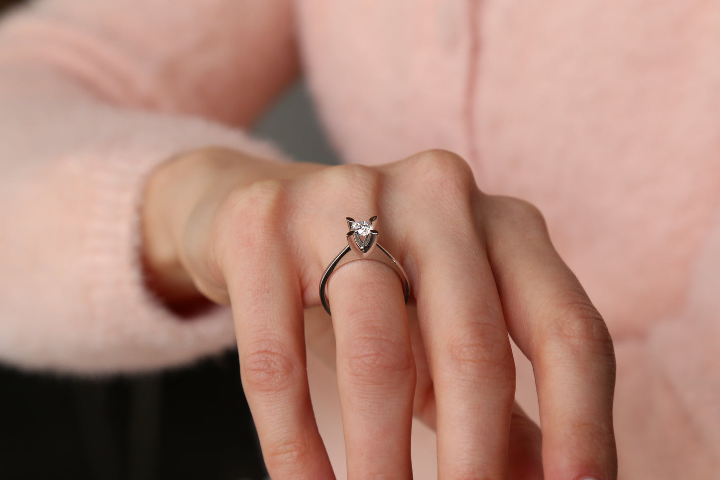 0.50 Karat Pırlanta Tektaş Yüzük