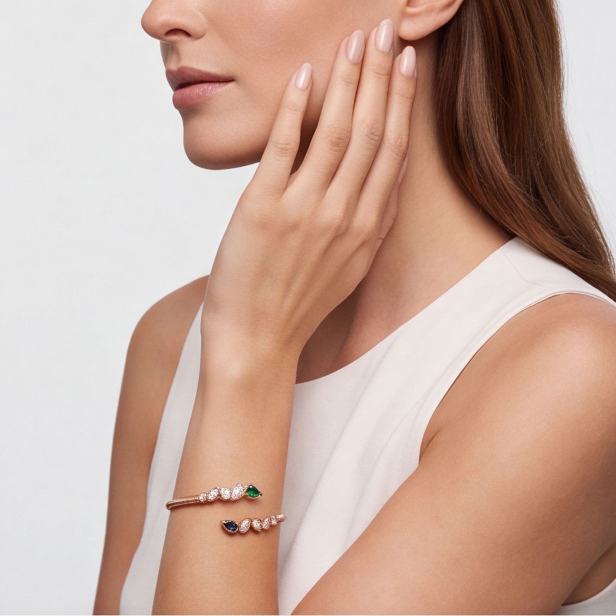3 Karat Rose Gold Pırlanta Bileklik