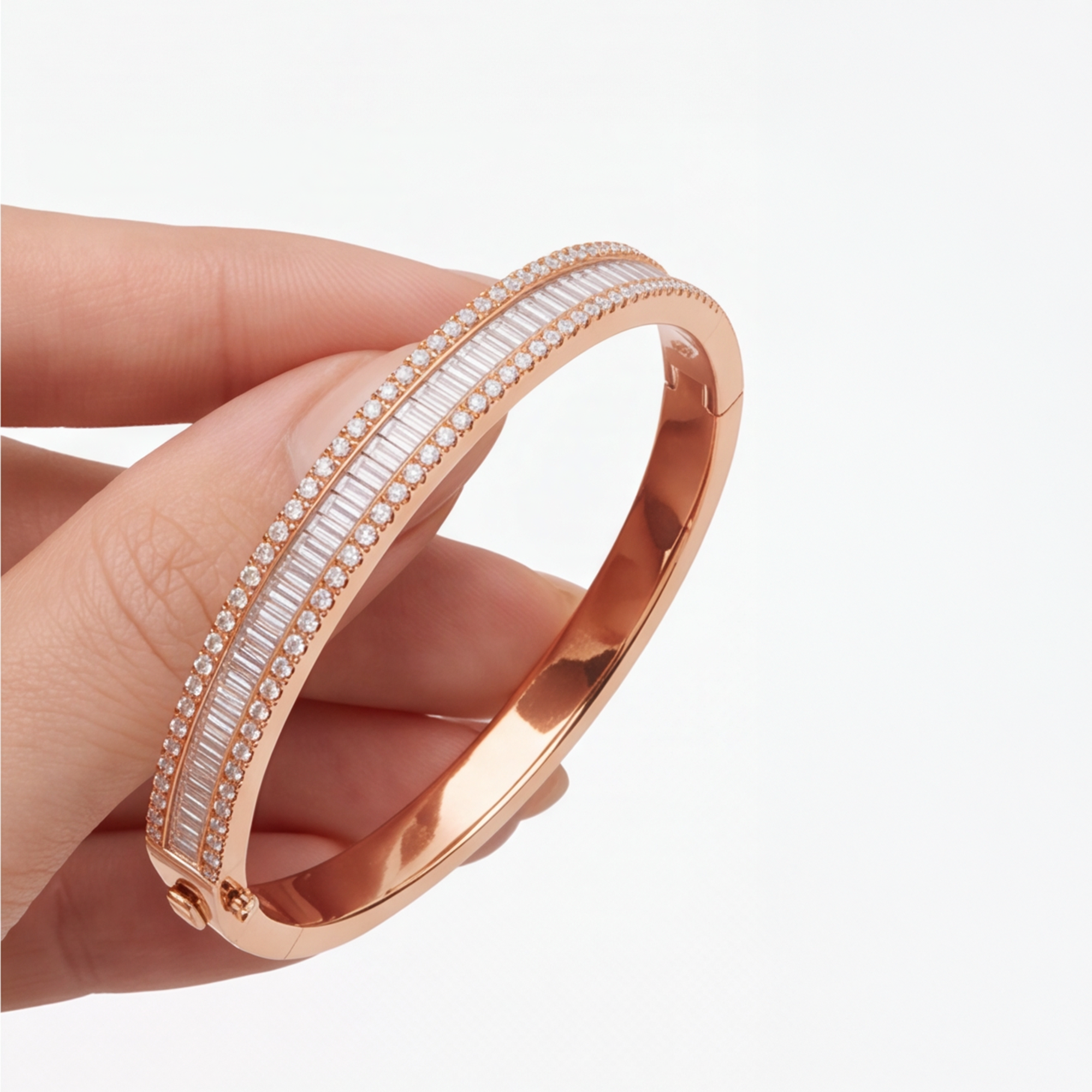 2,74 Karat Rose Gold Pırlanta Bileklik