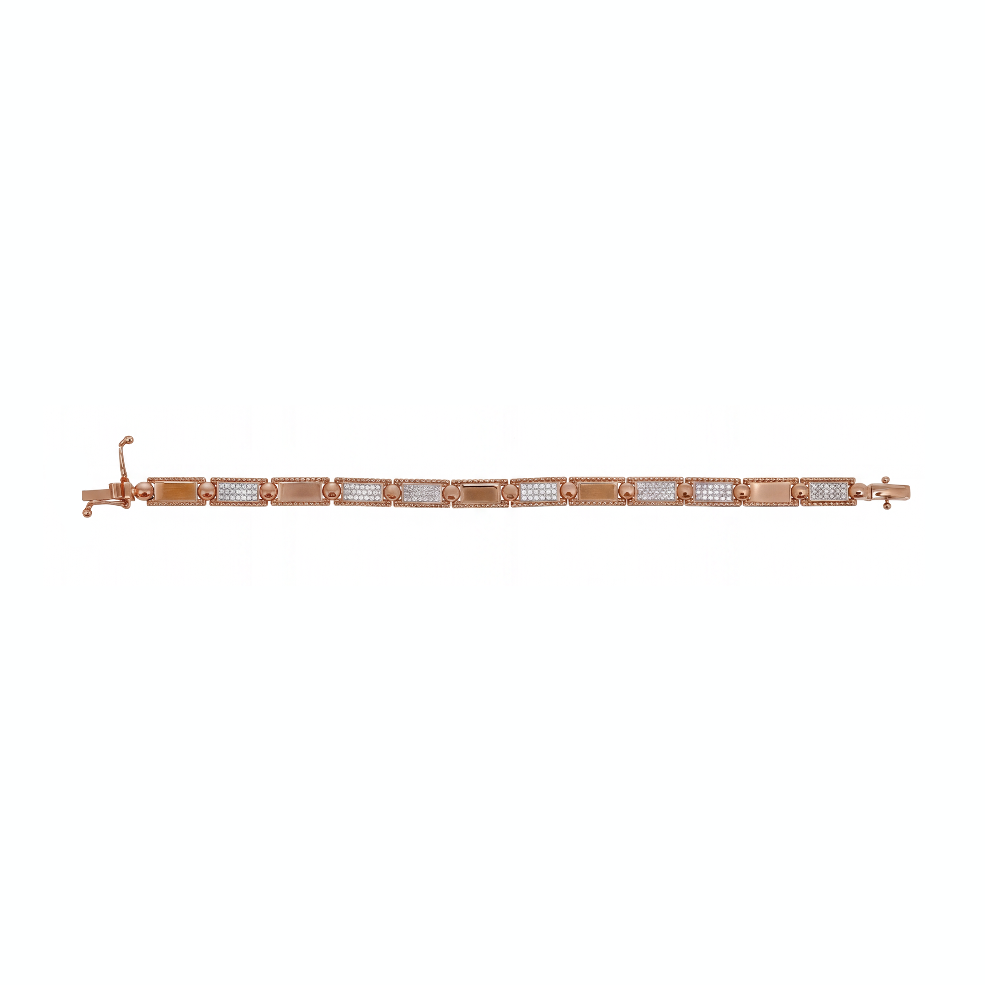 0,66 Karat Rose Gold Pırlanta Bileklik
