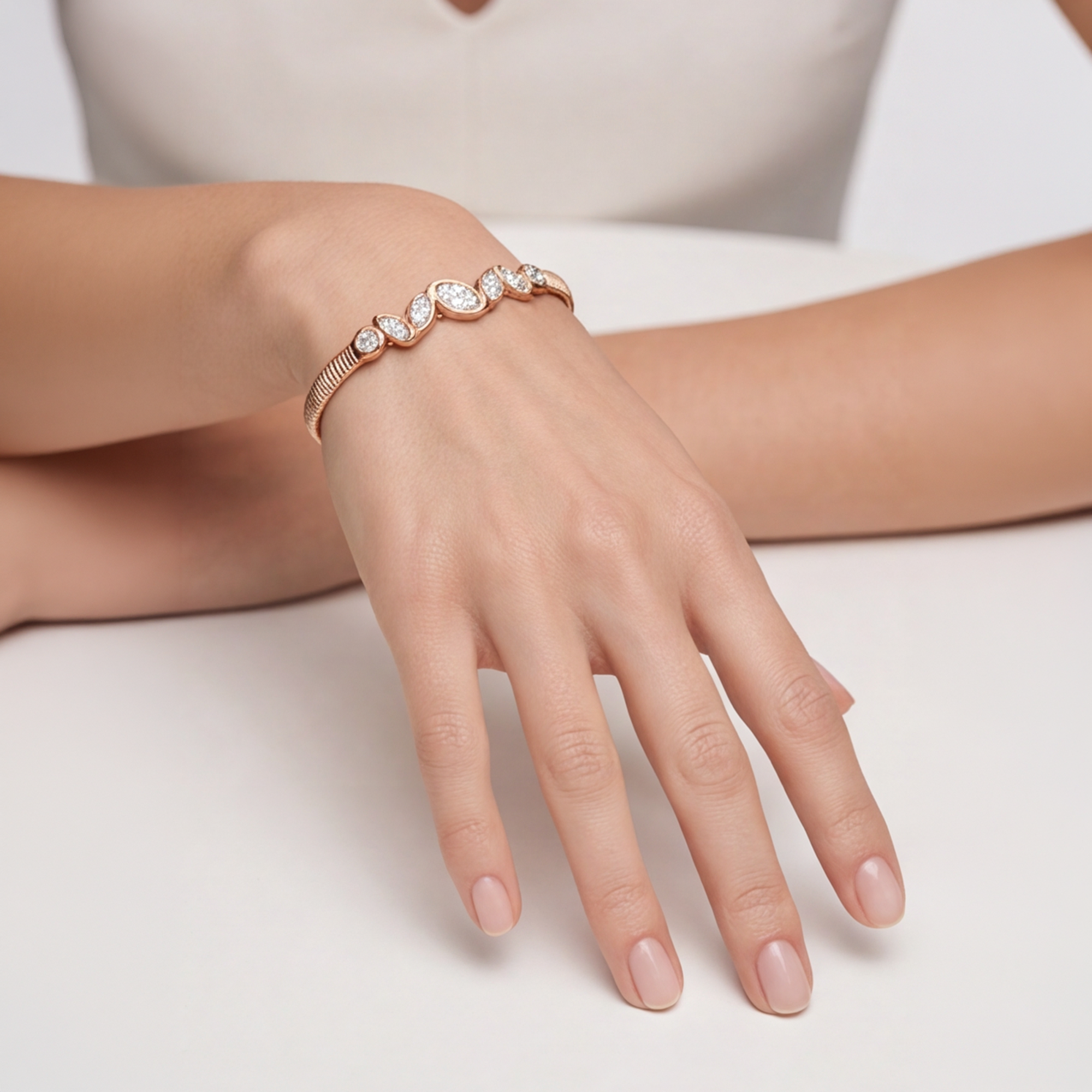 1,70 Karat Rose Gold Pırlanta Bileklik