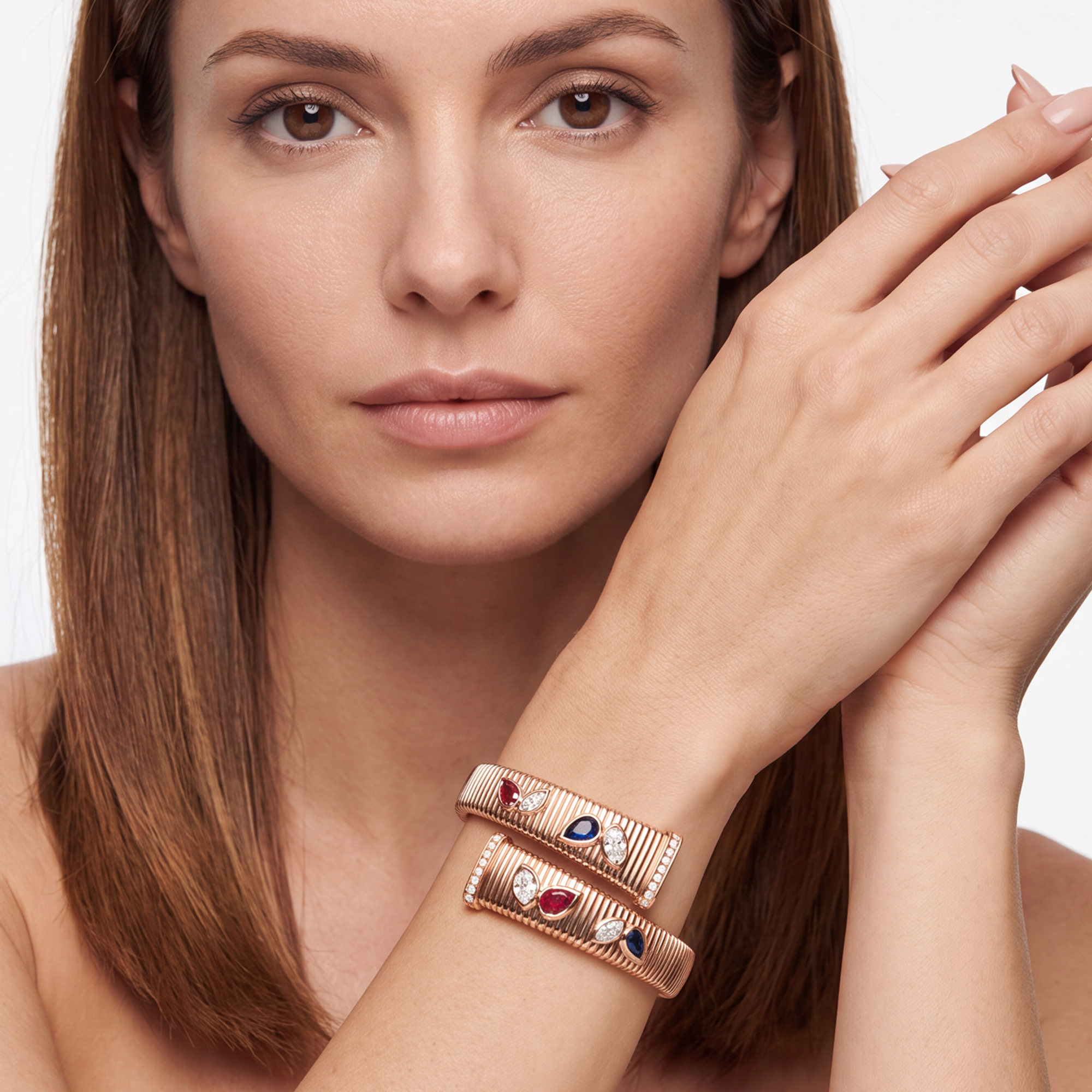 3,57 Karat Rose Gold Pırlanta Bileklik