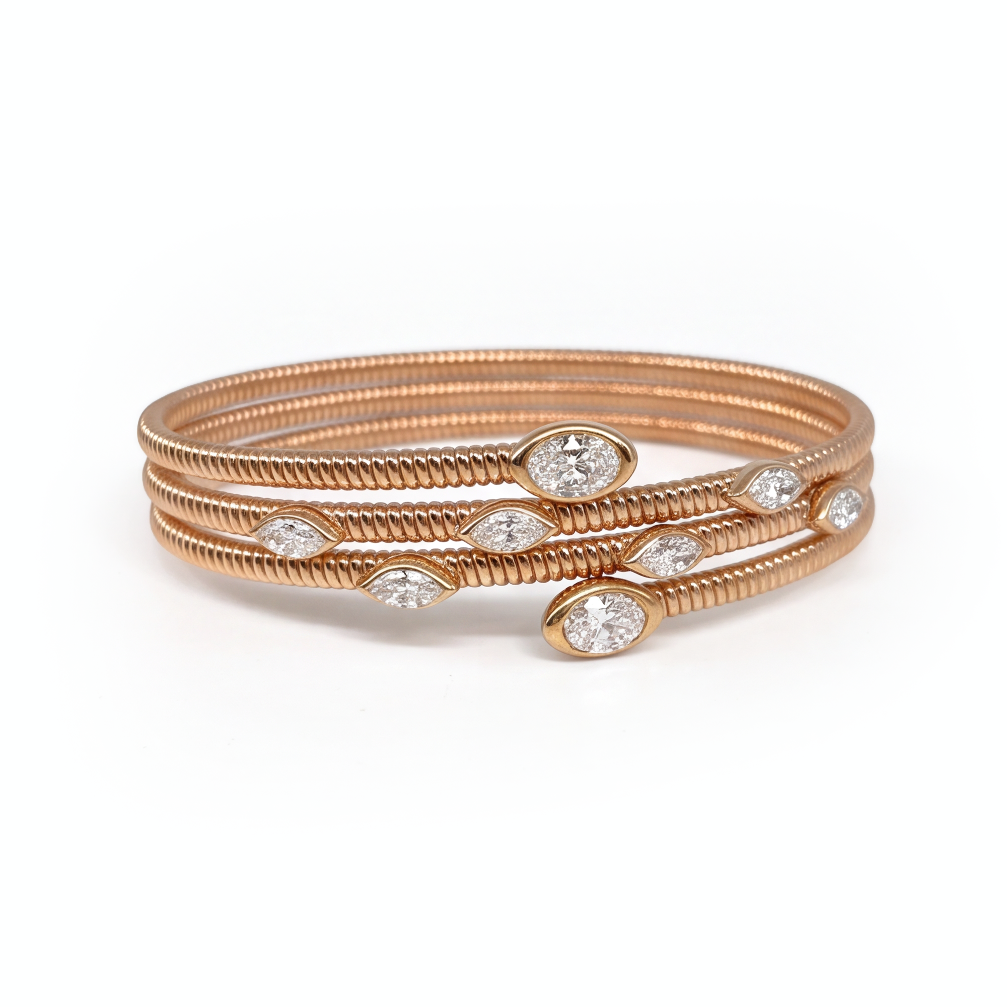 2,04 Karat Rose Gold Pırlanta Bileklik