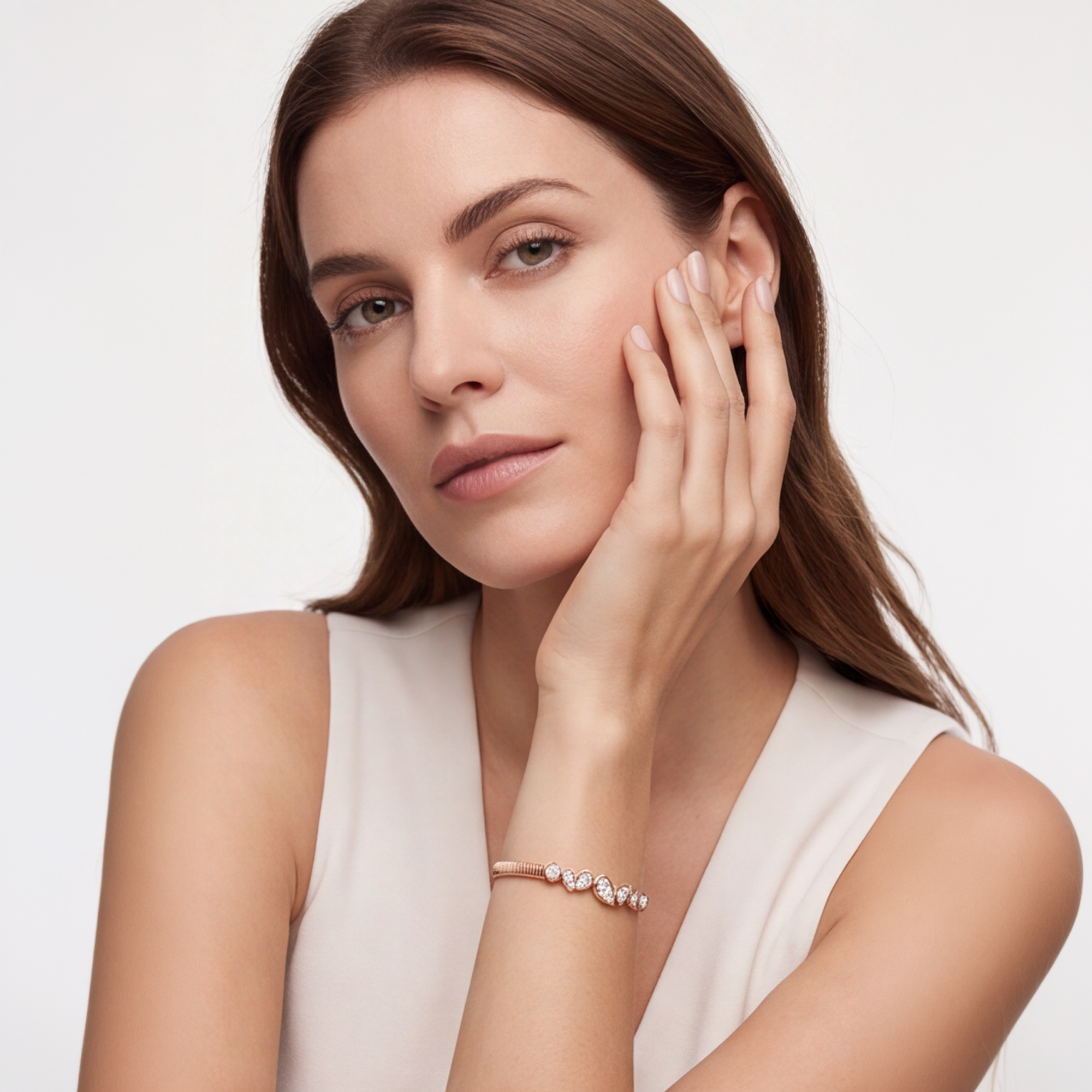 1,70 Karat Rose Gold Pırlanta Bileklik