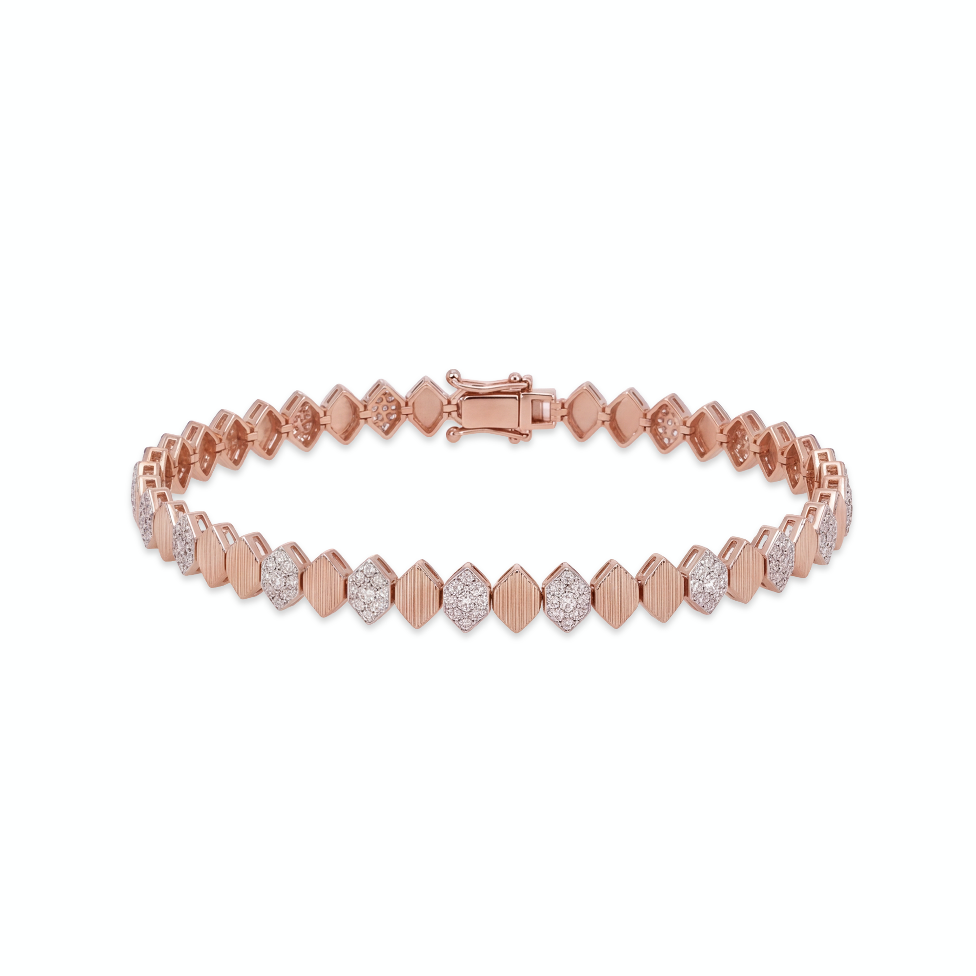 0,92 Karat Rose Gold Pırlanta Bileklik