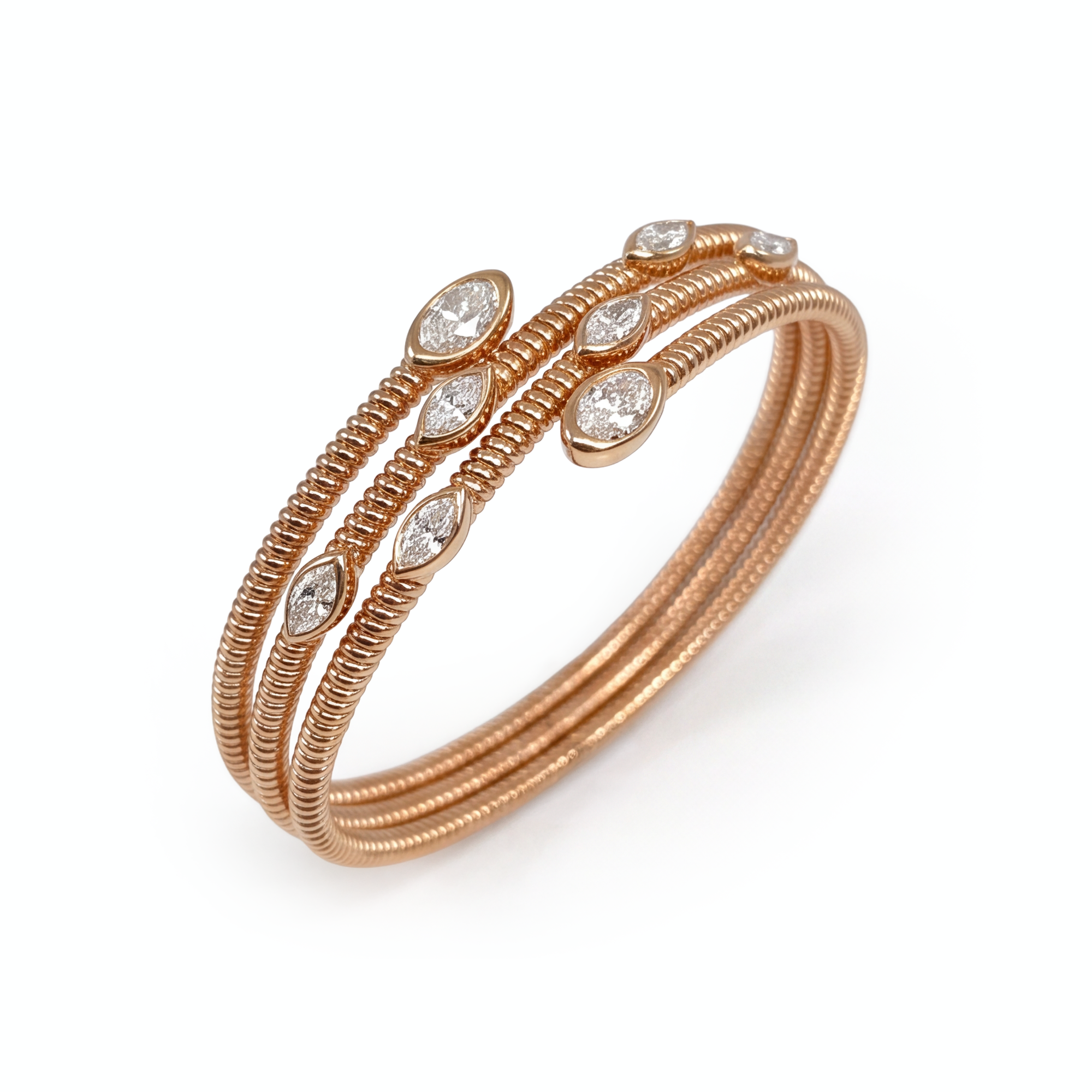 2,04 Karat Rose Gold Pırlanta Bileklik