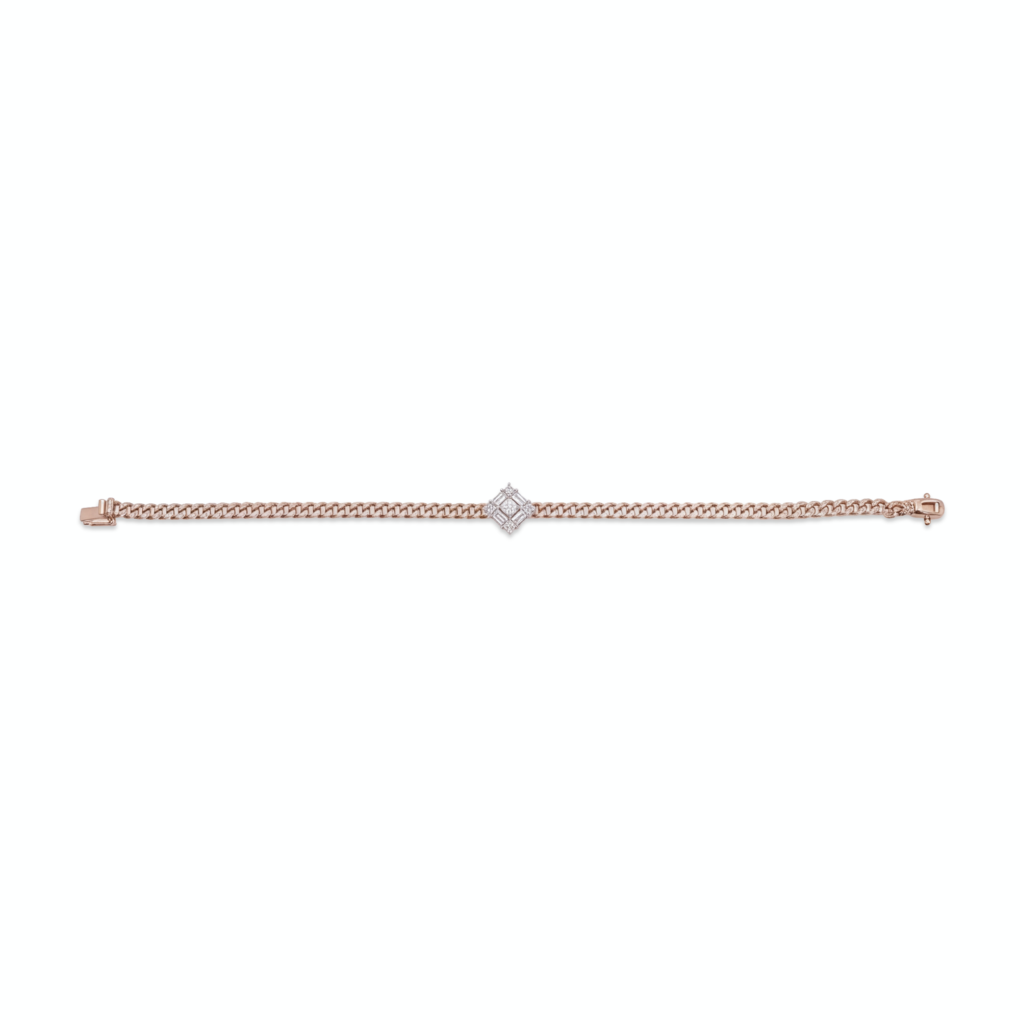 0,59 Karat Rose Gold Pırlanta Bileklik