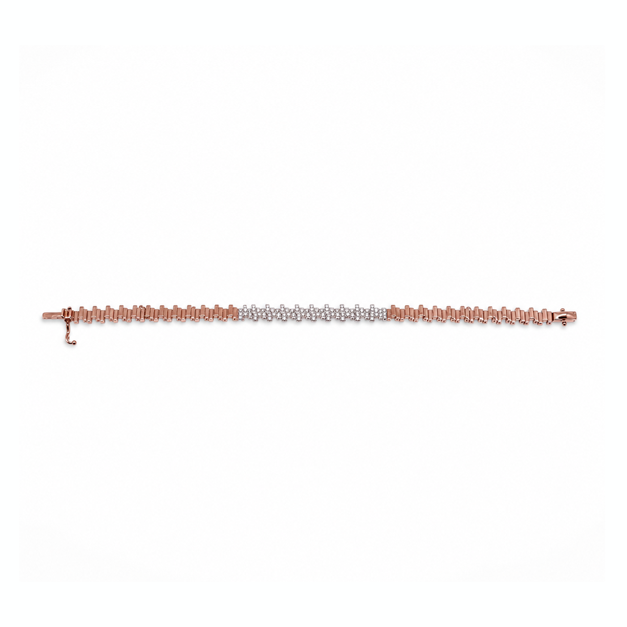 0,72 Karat Rose Gold Pırlanta Bileklik