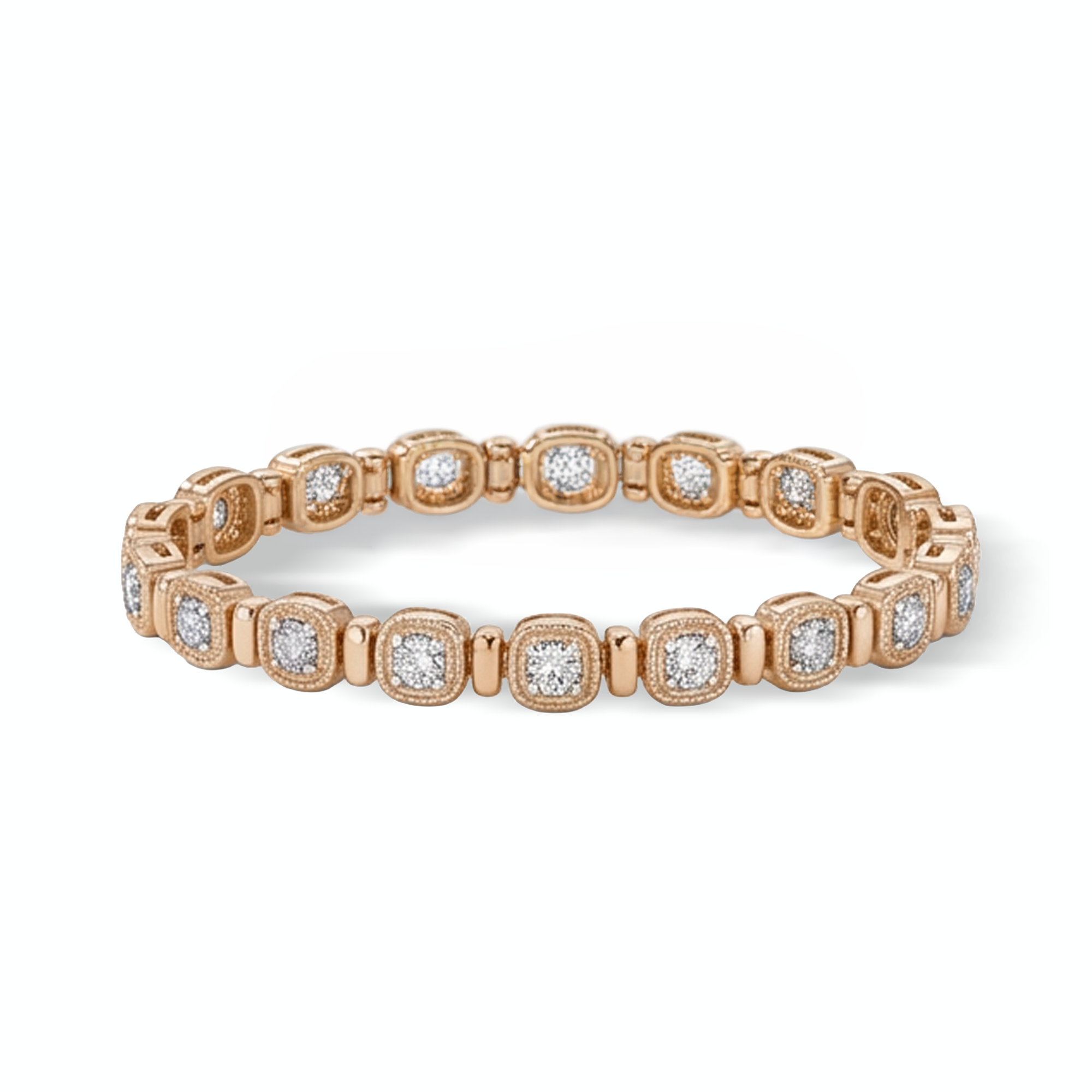 0,59 Karat Rose Gold Pırlanta Bileklik