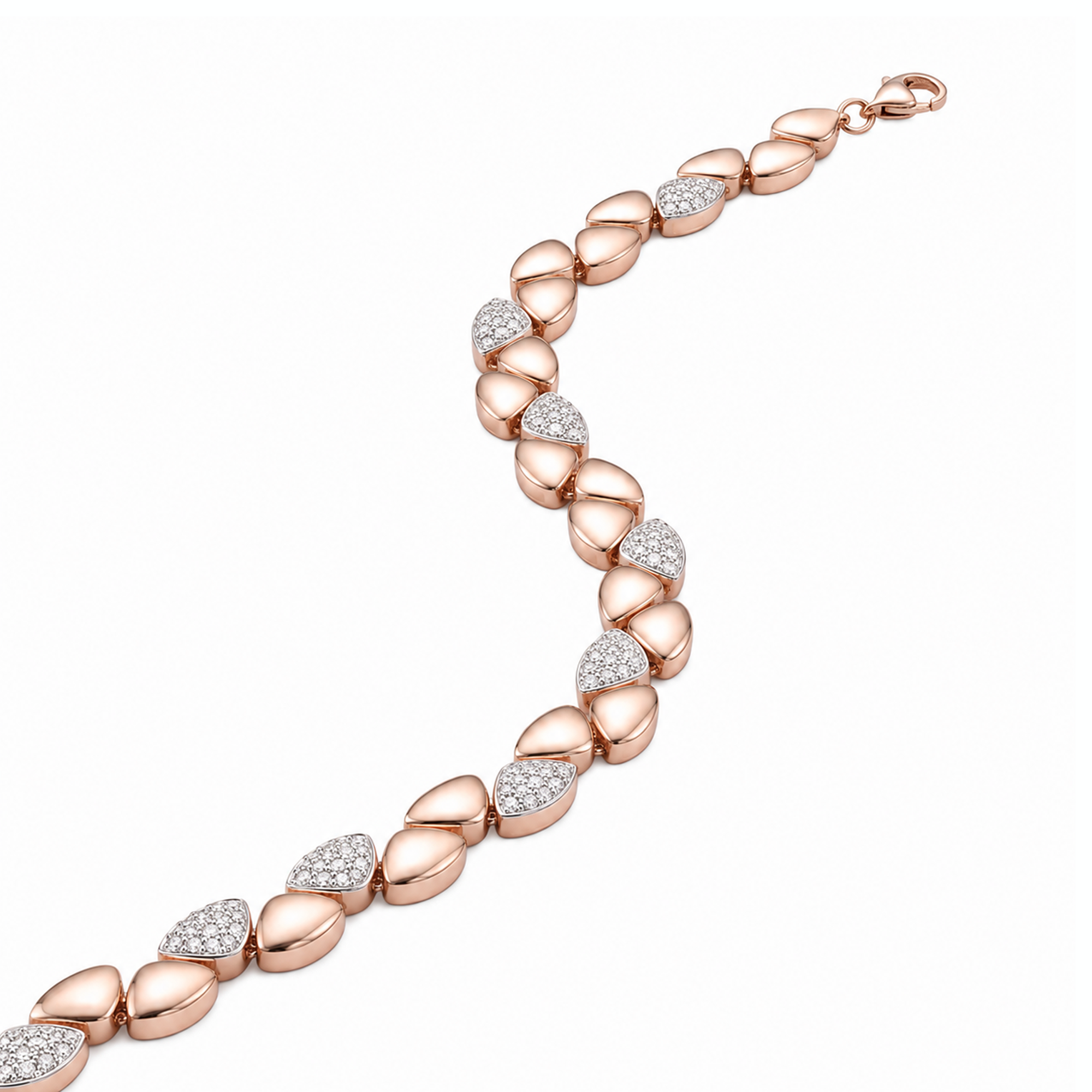 0,62 Karat Rose Gold Pırlanta Bileklik