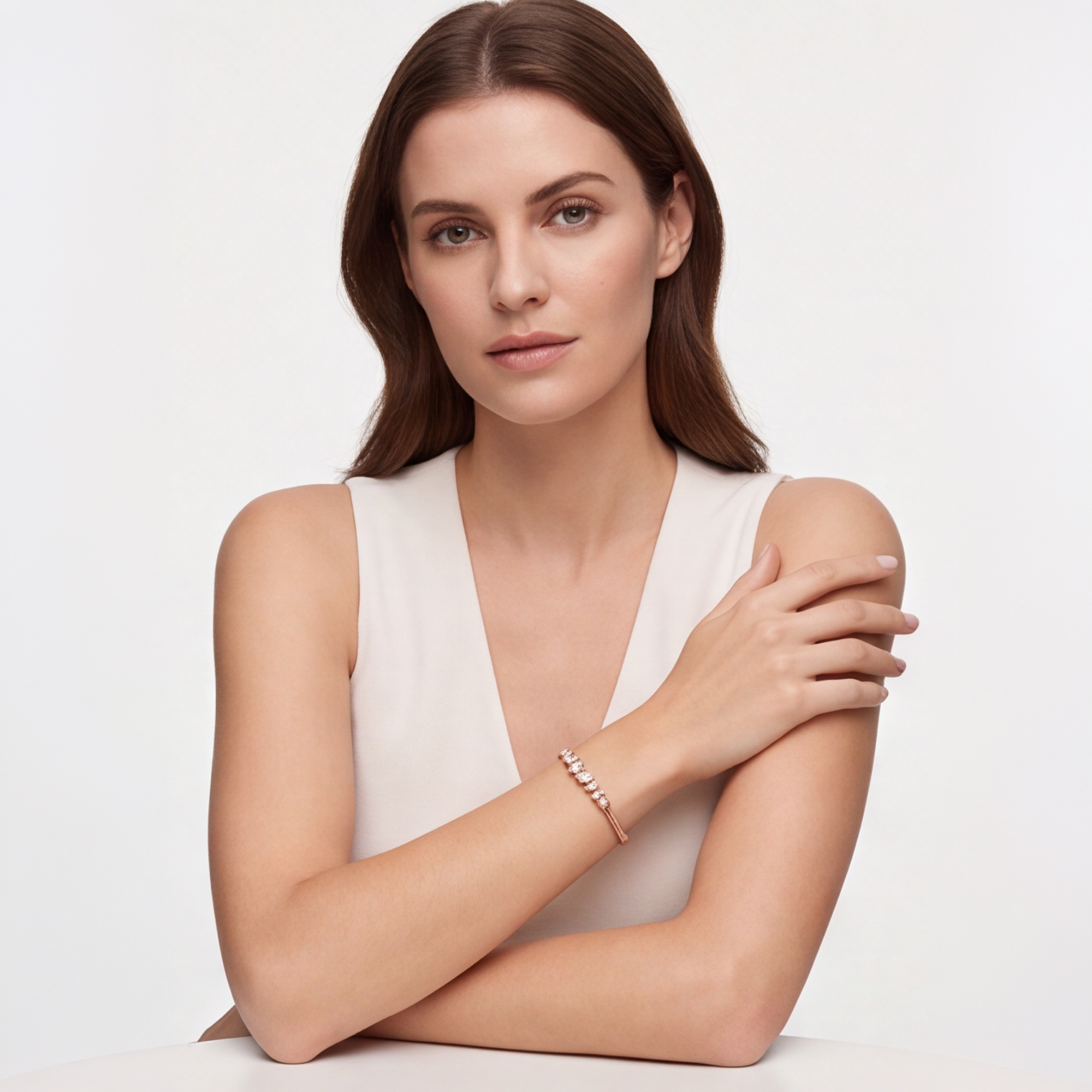 1,70 Karat Rose Gold Pırlanta Bileklik