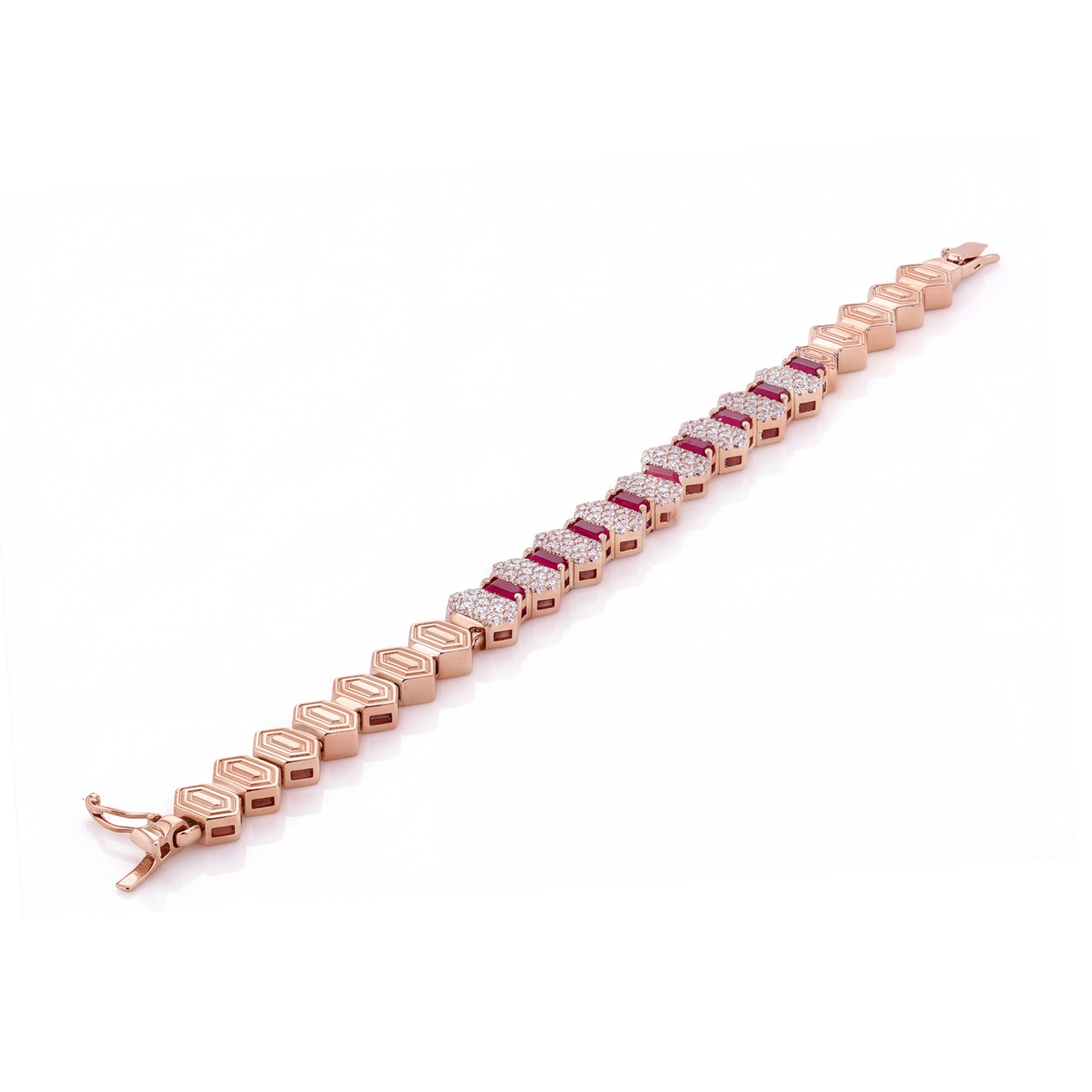 3 Karat Rose Gold Pırlanta Bileklik