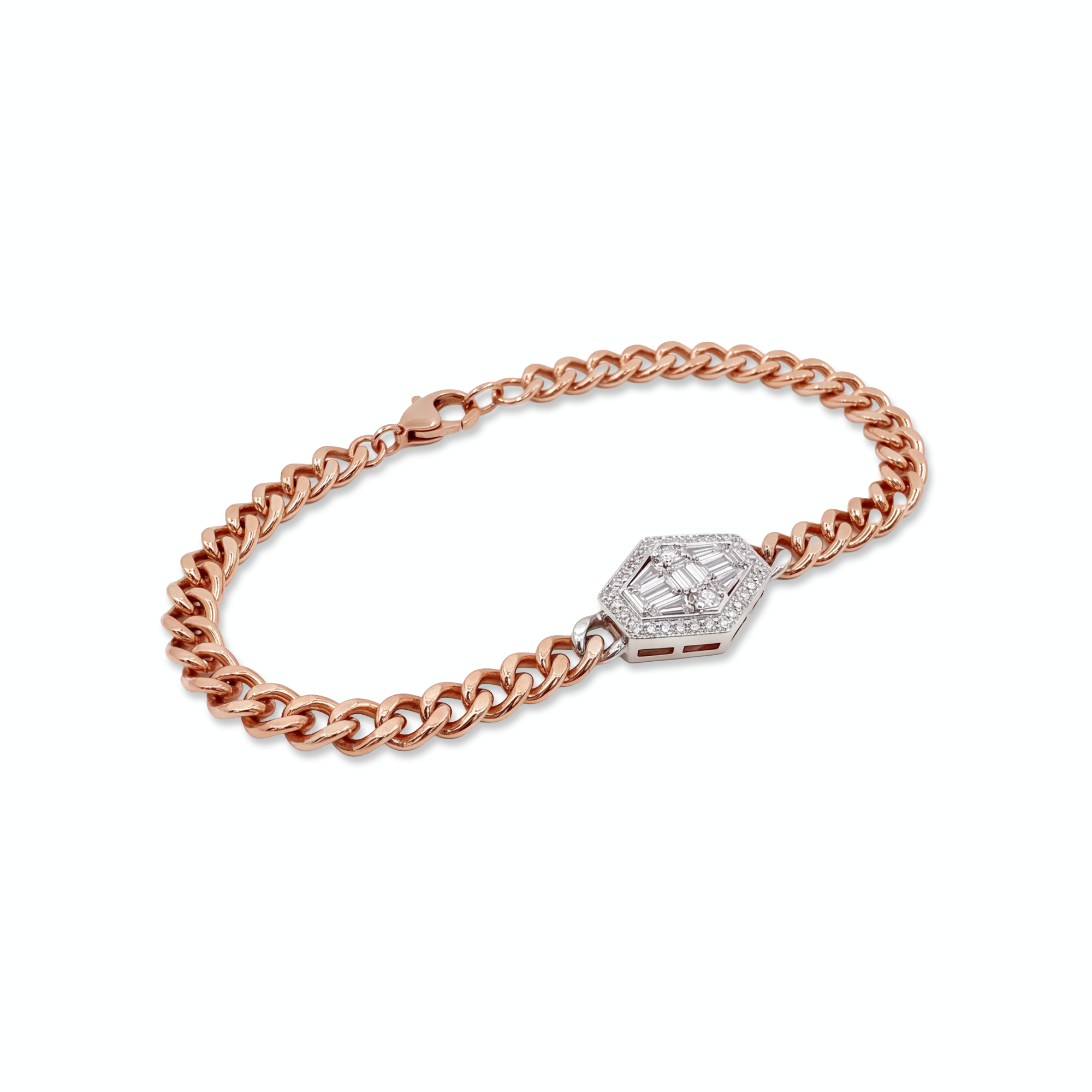 0,27 Karat Rose Gold Pırlanta Bileklik