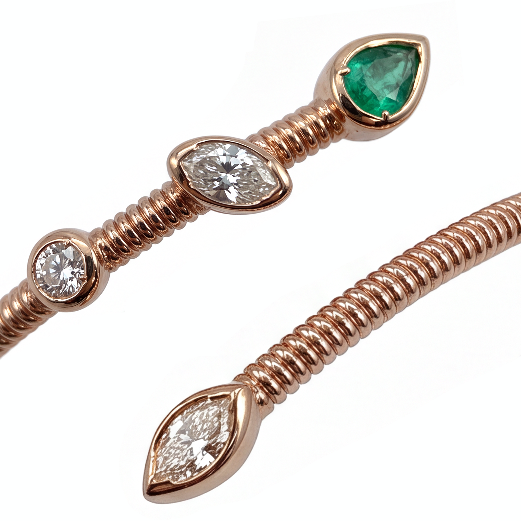 1,02 Karat Rose Gold Pırlanta Bileklik