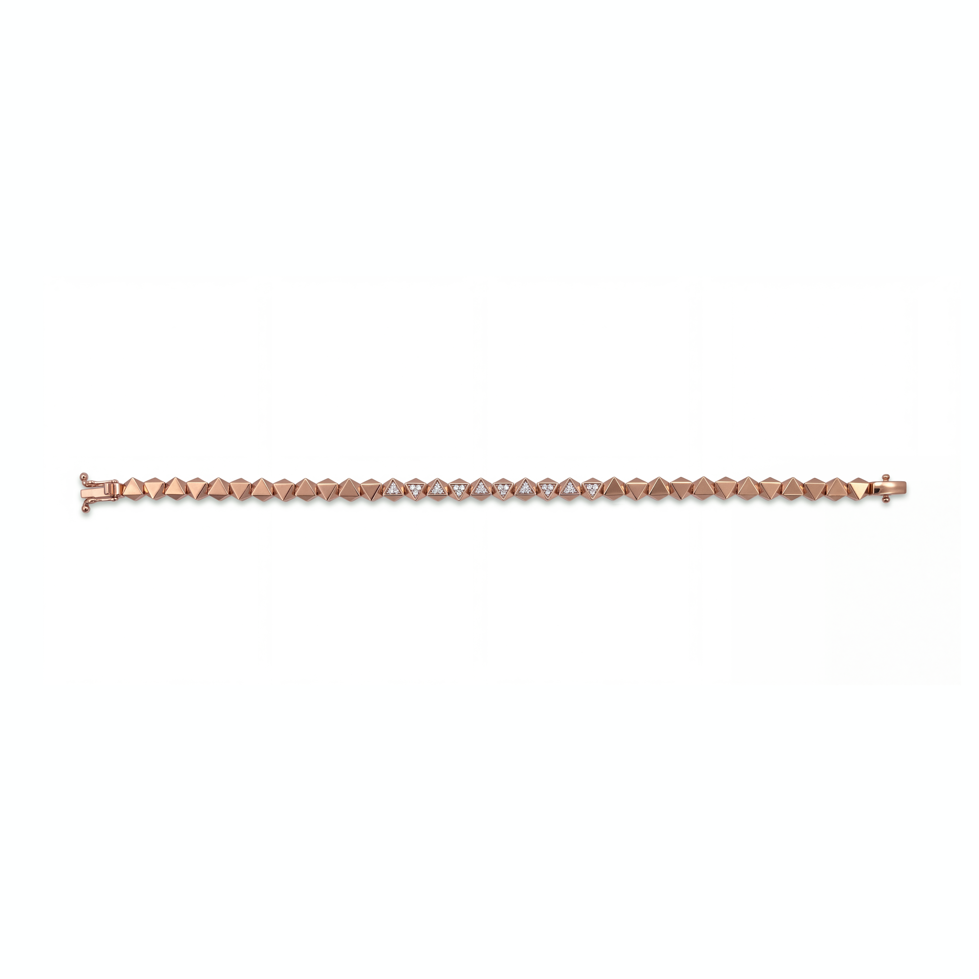 0,22 Karat Rose Gold Pırlanta Bileklik