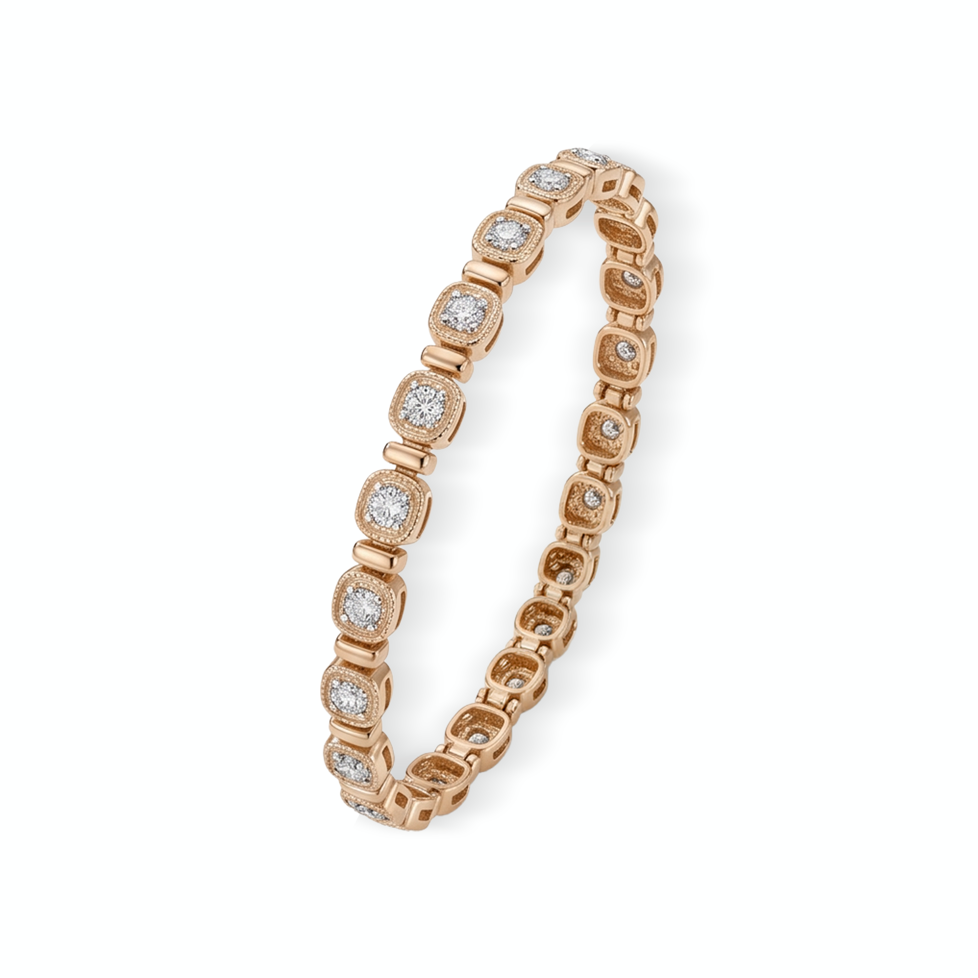 0,59 Karat Rose Gold Pırlanta Bileklik