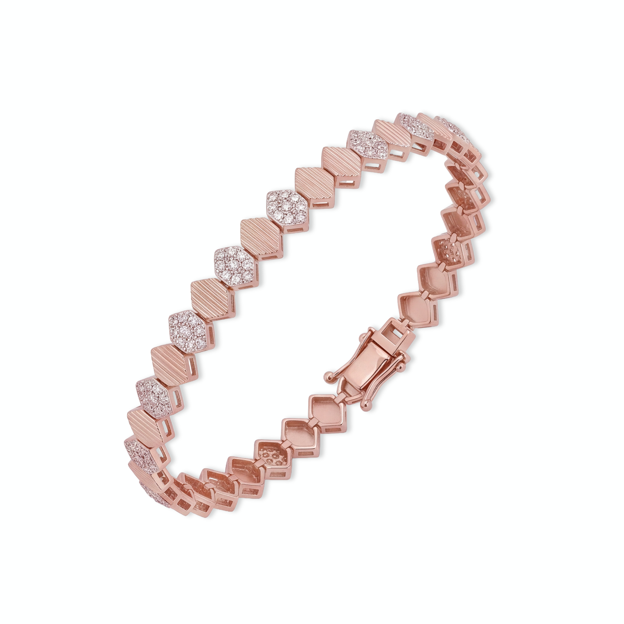 0,92 Karat Rose Gold Pırlanta Bileklik