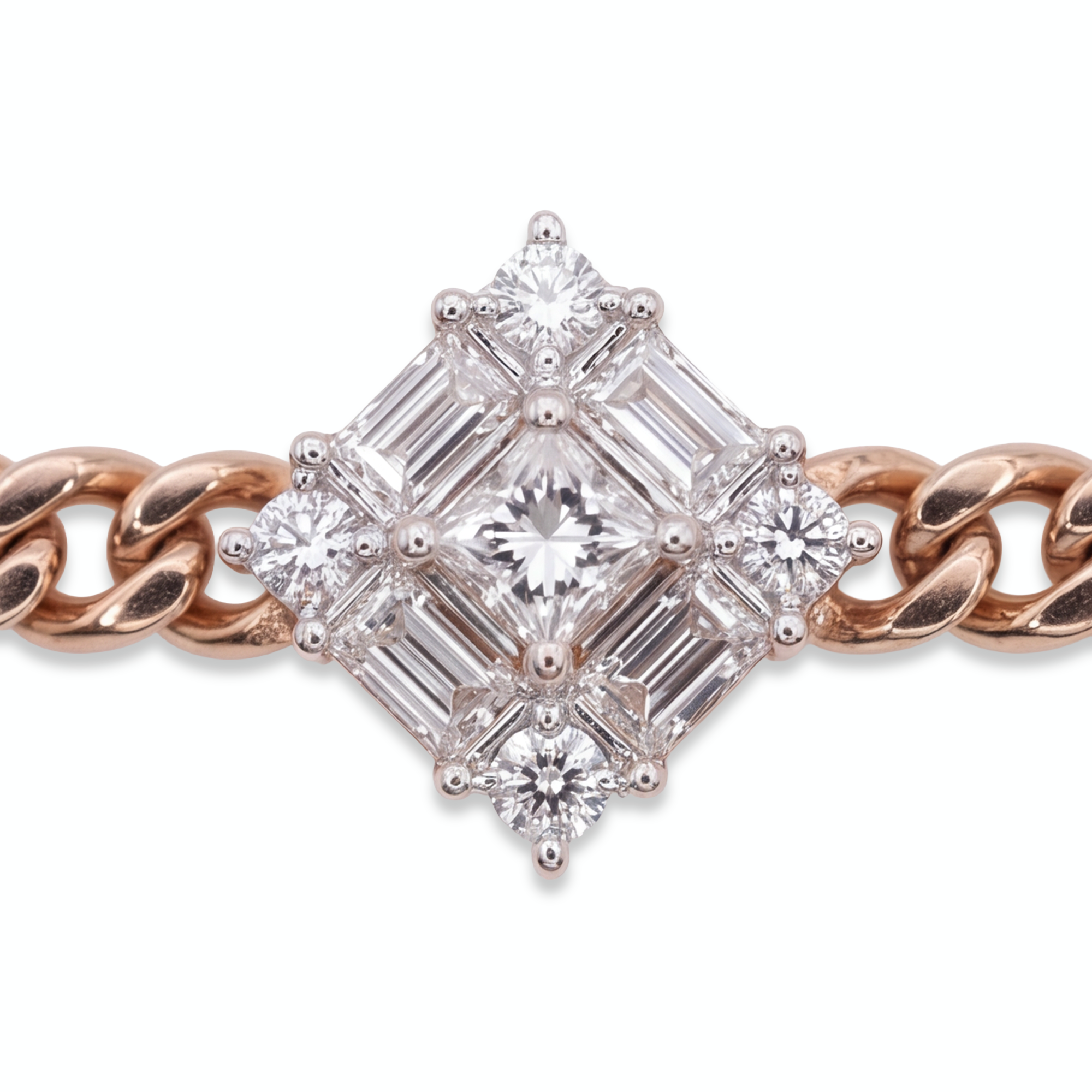 0,59 Karat Rose Gold Pırlanta Bileklik