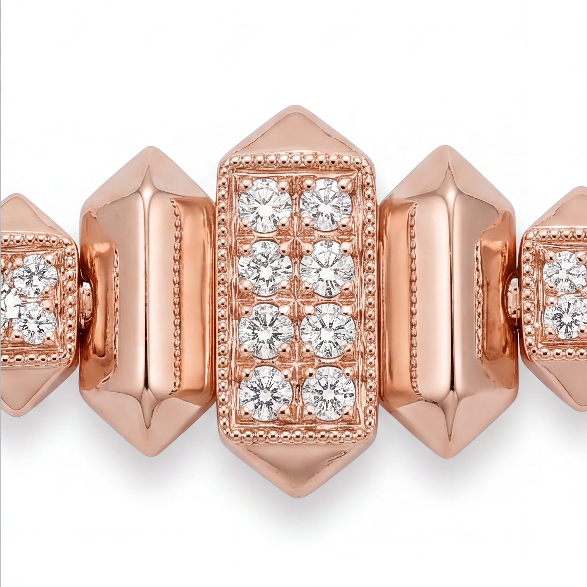 0,78 Karat Rose Gold Pırlanta Bileklik