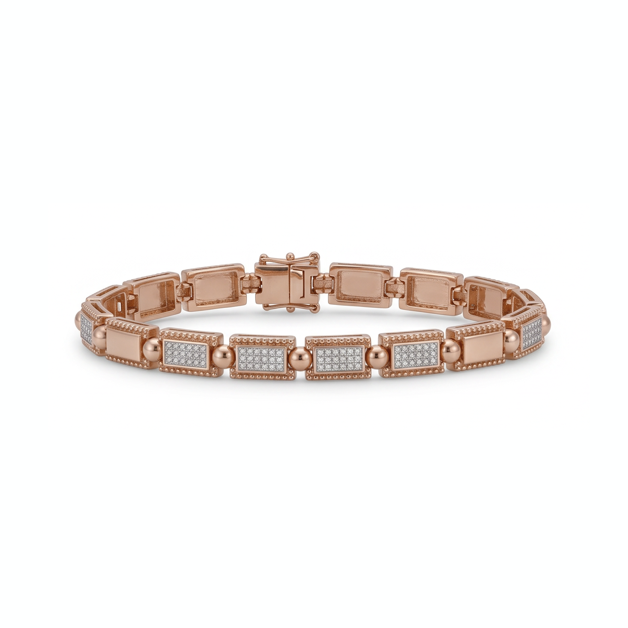 0,66 Karat Rose Gold Pırlanta Bileklik