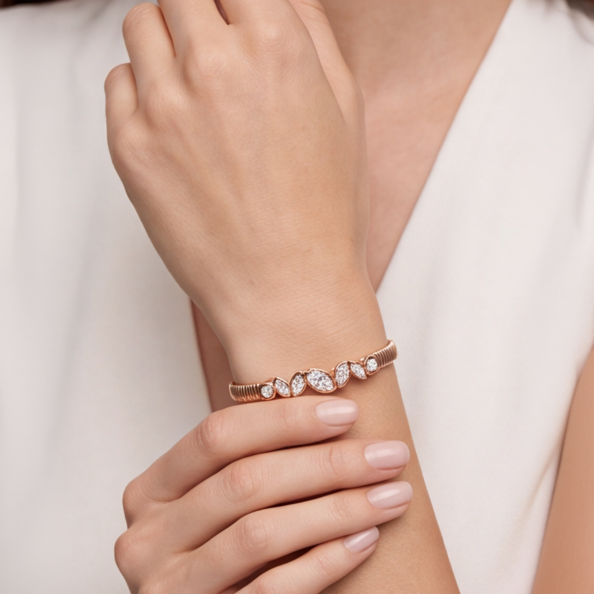 1,70 Karat Rose Gold Pırlanta Bileklik