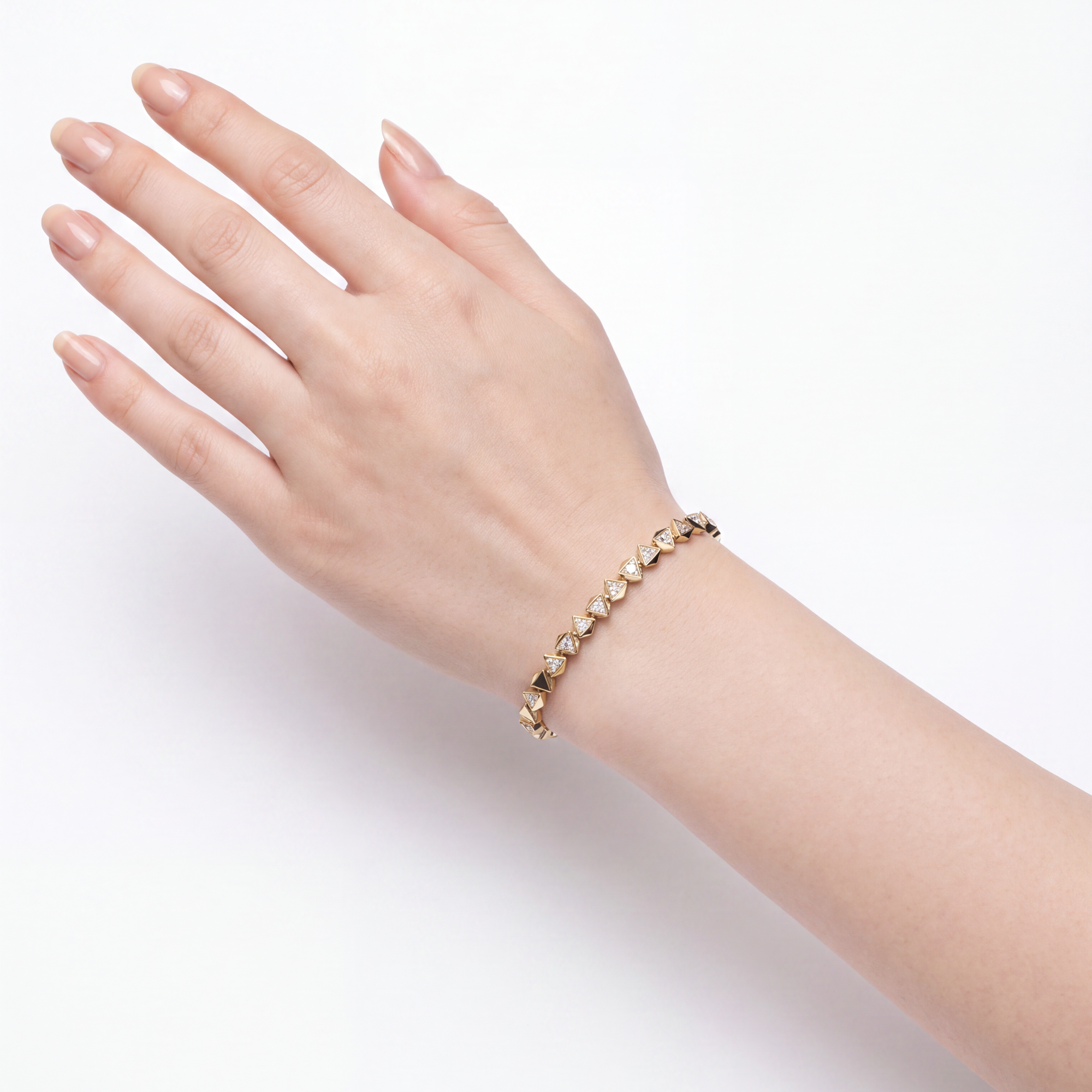 0,22 Karat Rose Gold Pırlanta Bileklik