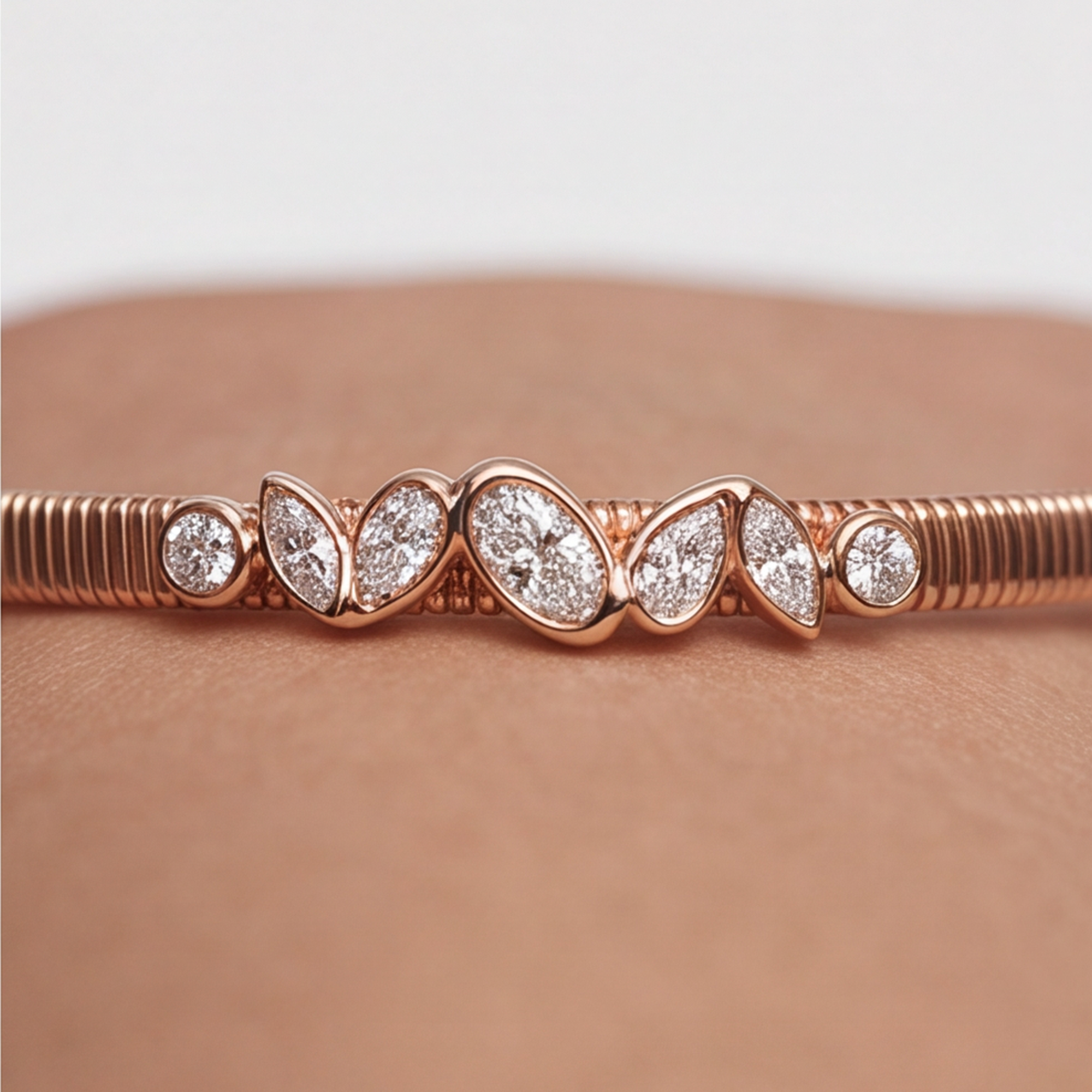 1,70 Karat Rose Gold Pırlanta Bileklik
