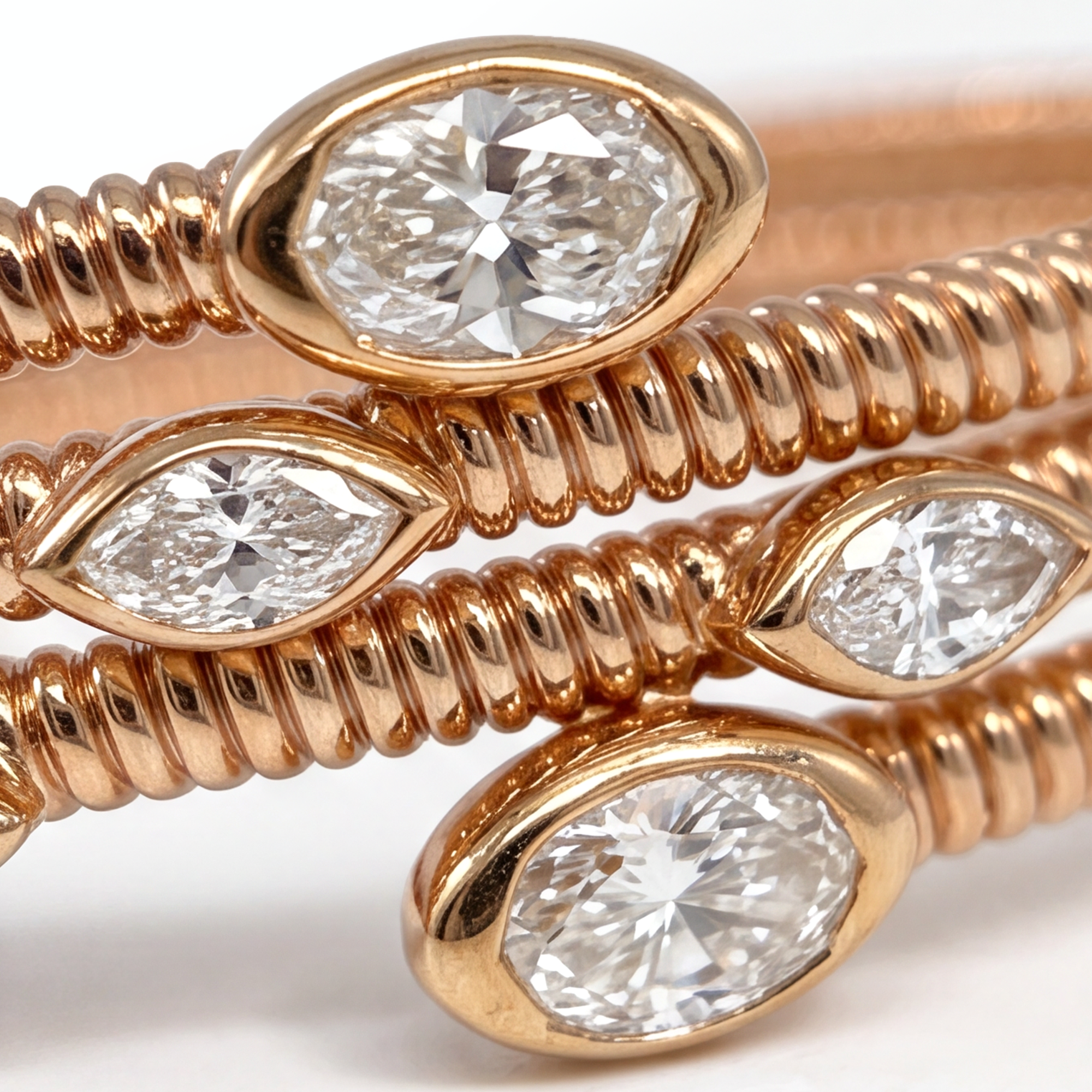 2,04 Karat Rose Gold Pırlanta Bileklik