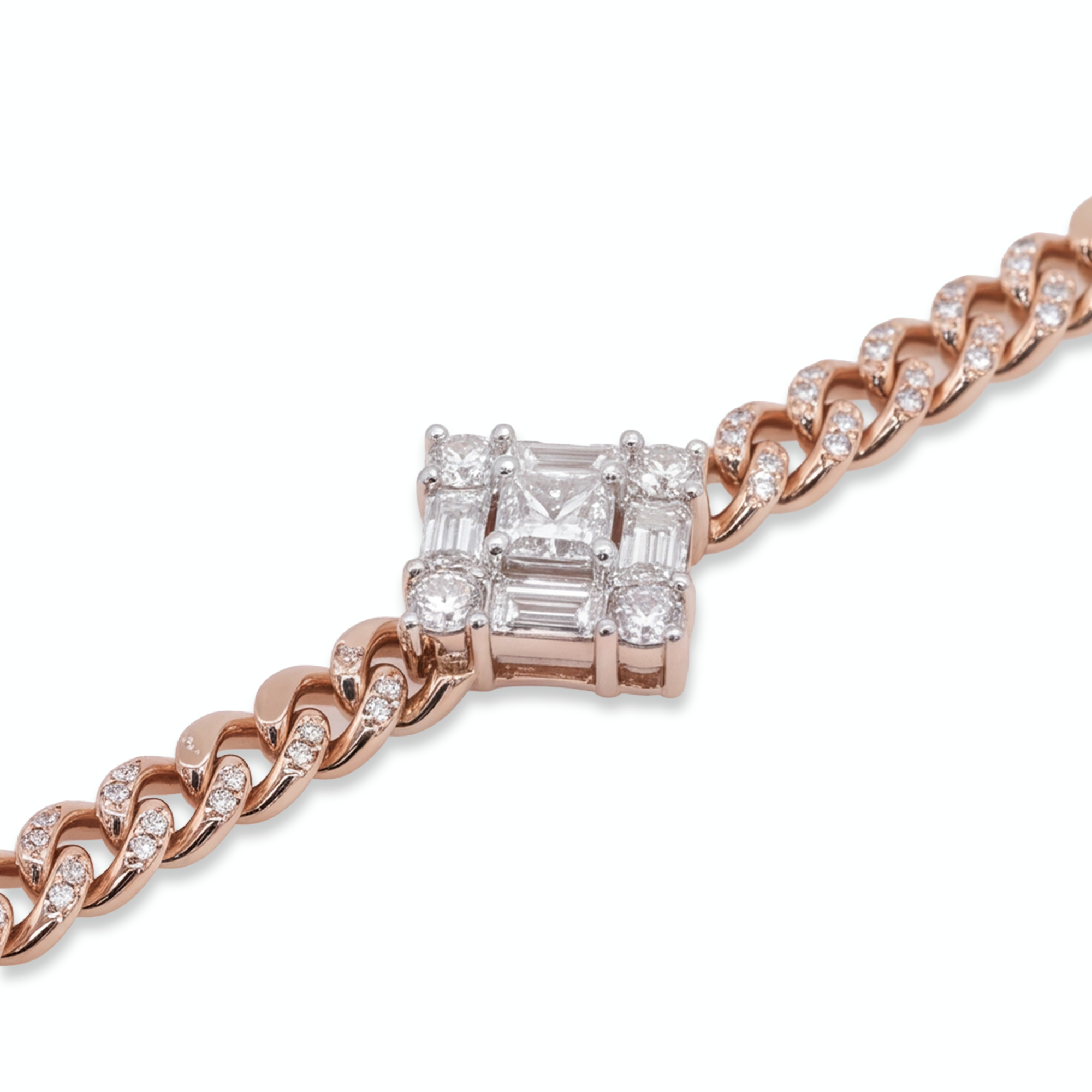 0,59 Karat Rose Gold Pırlanta Bileklik
