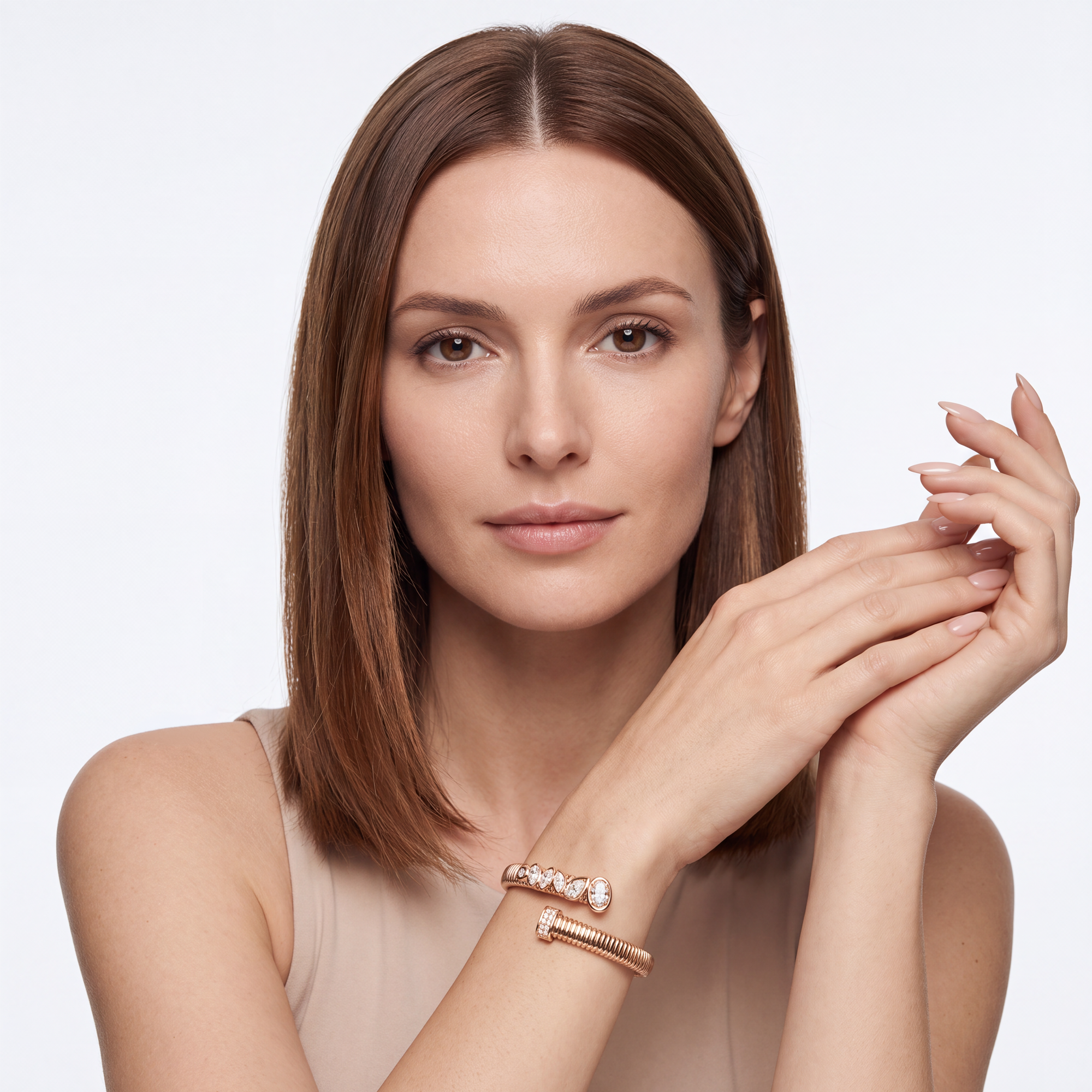 1,91 Karat Rose Gold Pırlanta Bileklik