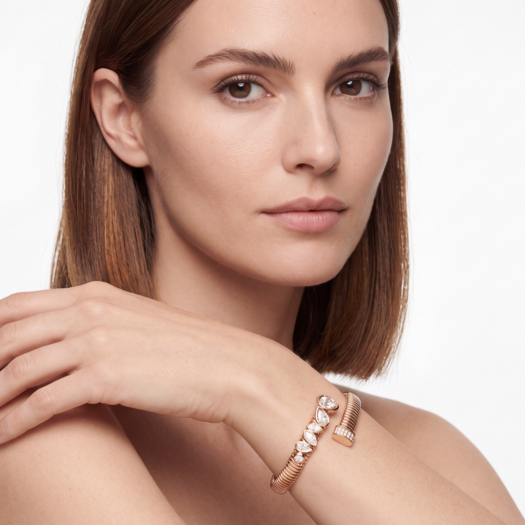 1,91 Karat Rose Gold Pırlanta Bileklik