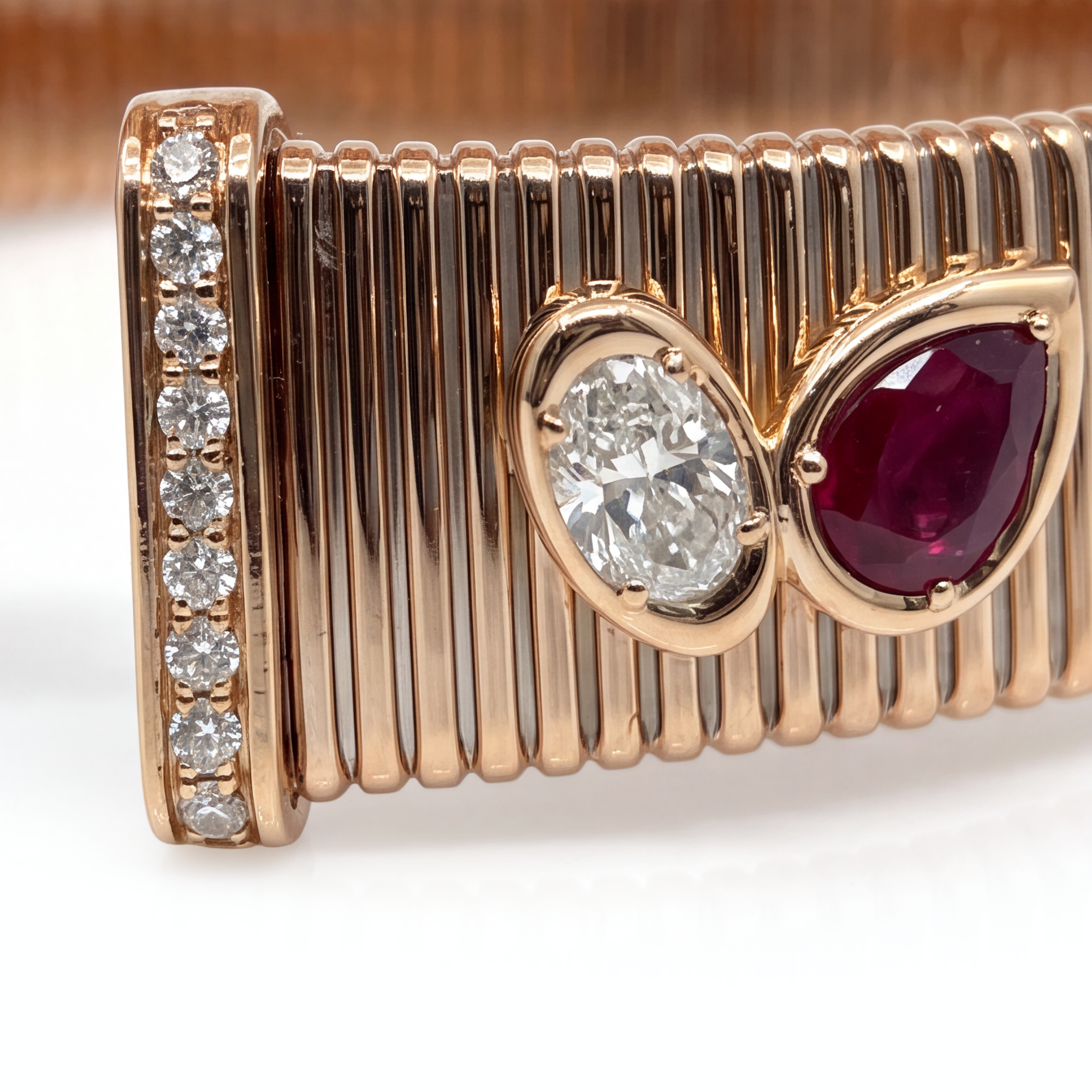 3,57 Karat Rose Gold Pırlanta Bileklik