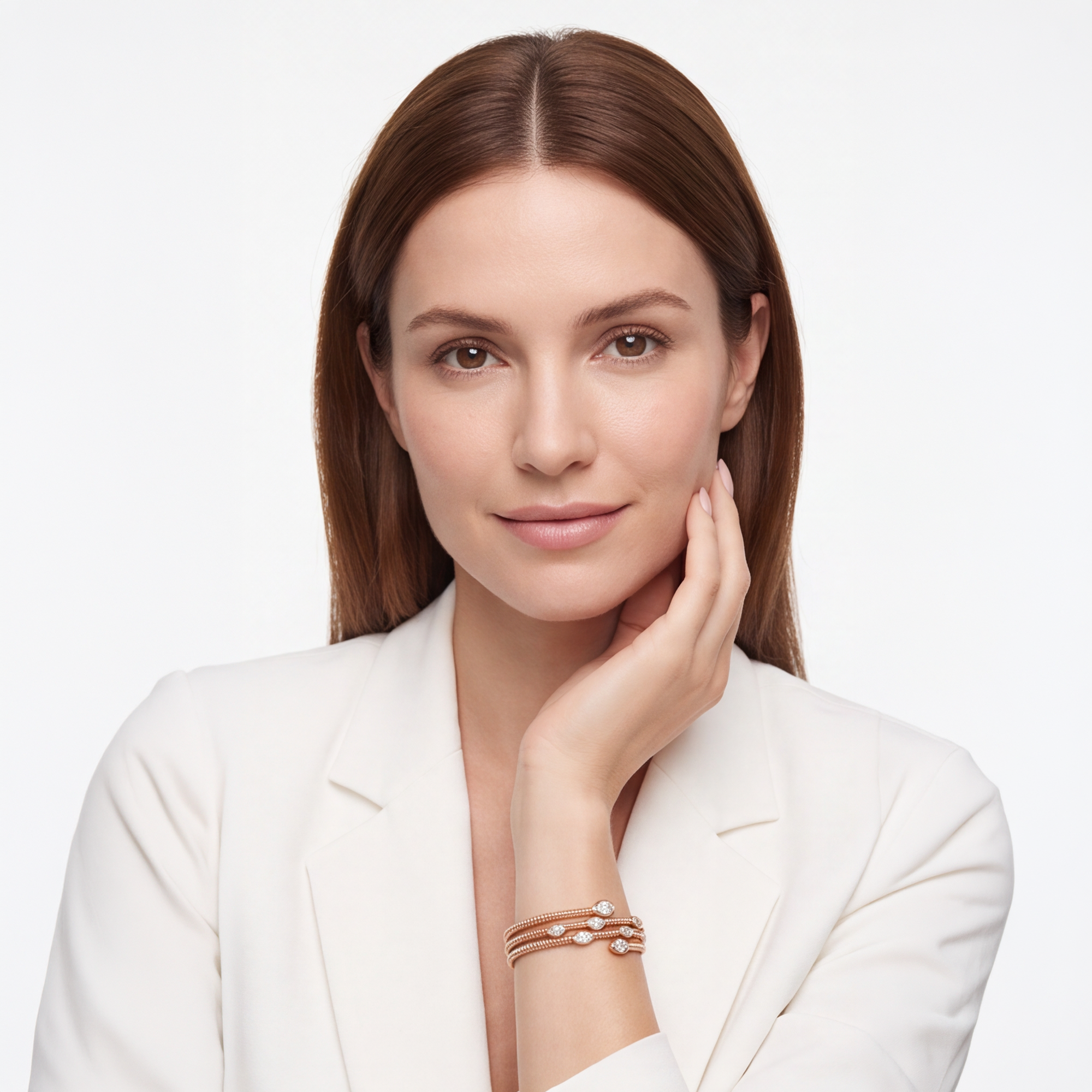 2,04 Karat Rose Gold Pırlanta Bileklik