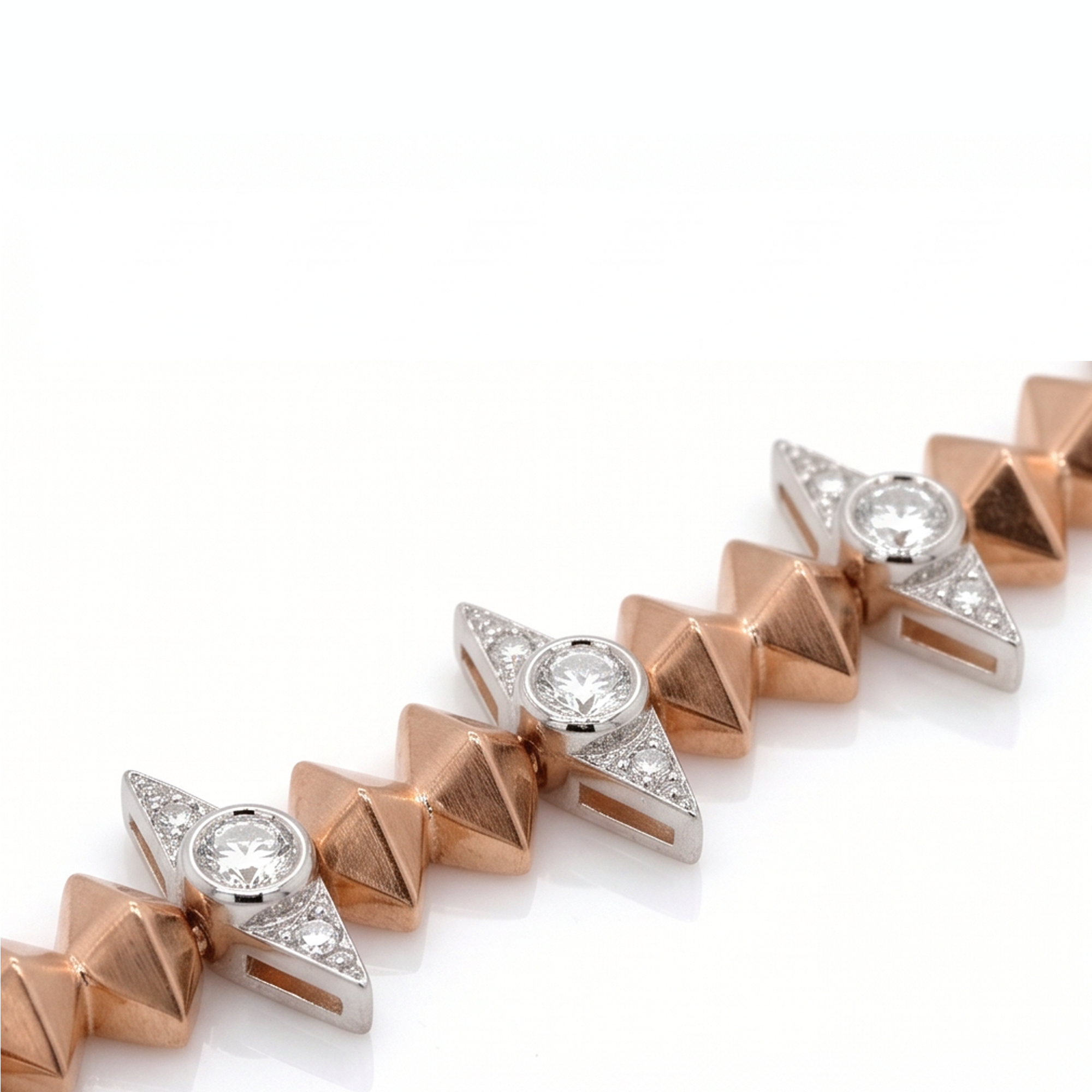 1,04 Karat Rose Gold Pırlanta Bileklik