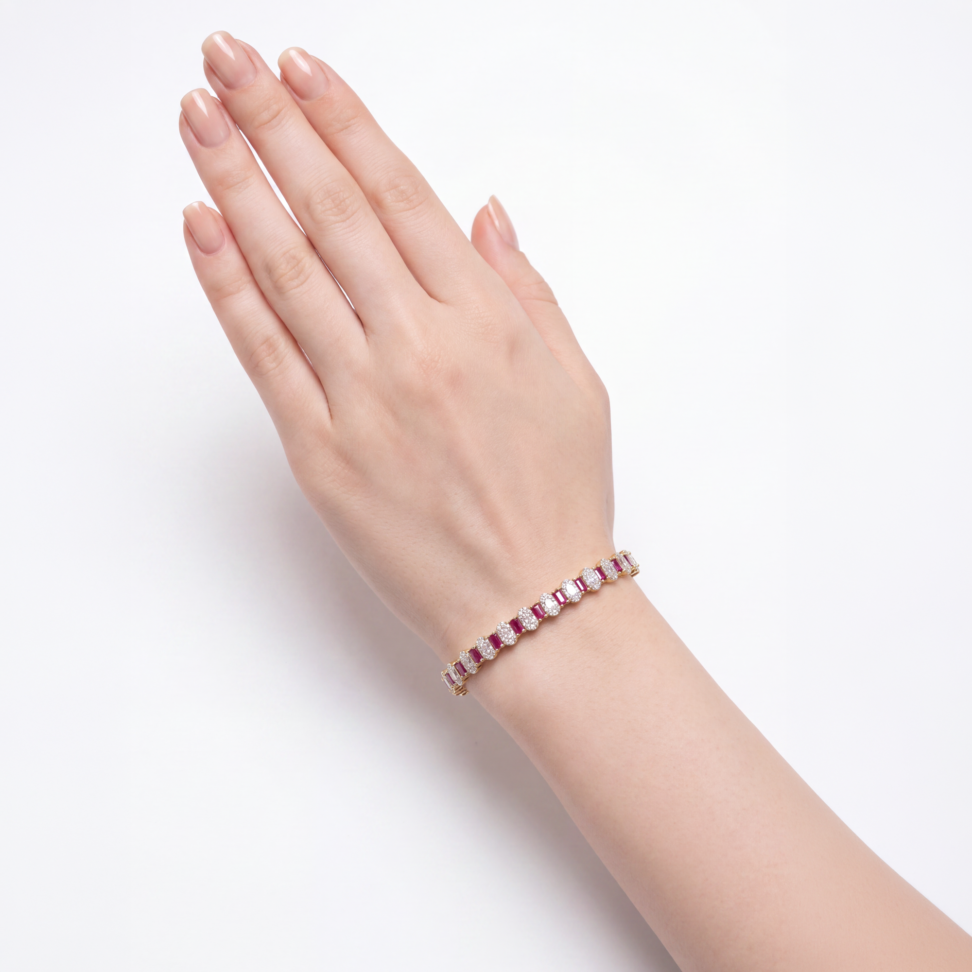 3 Karat Rose Gold Pırlanta Bileklik