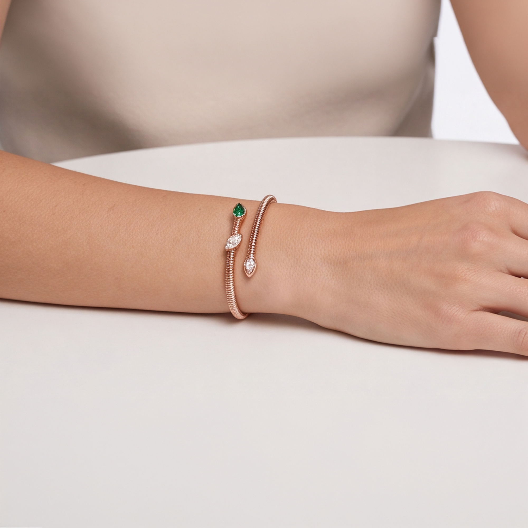 1,02 Karat Rose Gold Pırlanta Bileklik
