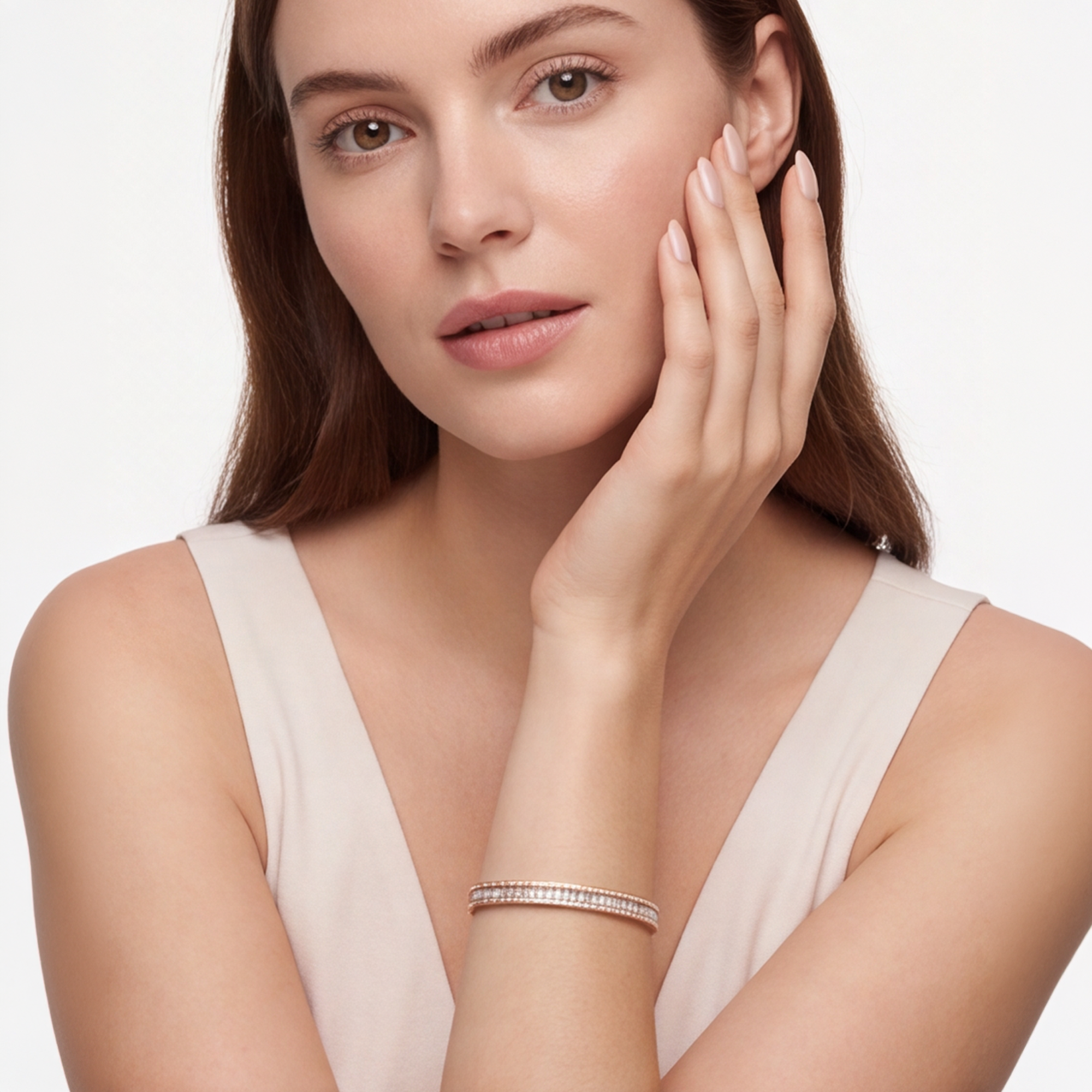 2,74 Karat Rose Gold Pırlanta Bileklik