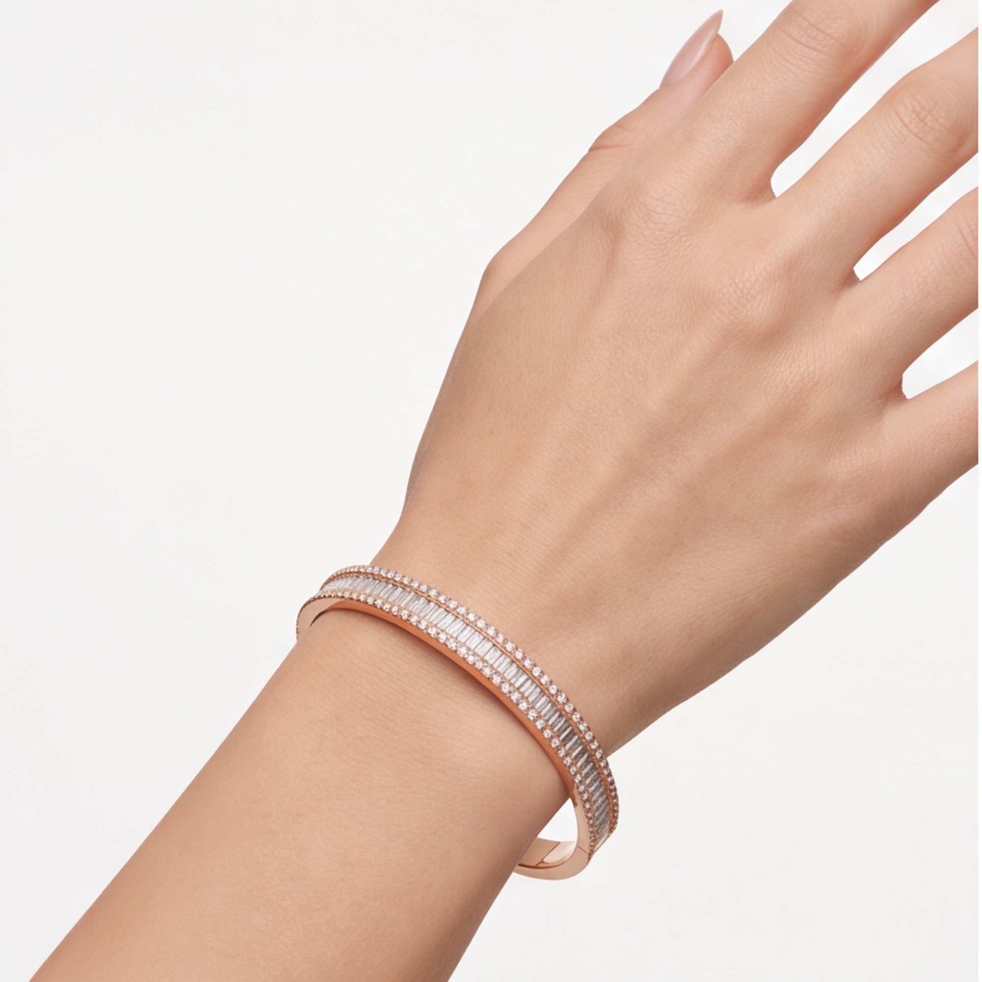 2,74 Karat Rose Gold Pırlanta Bileklik