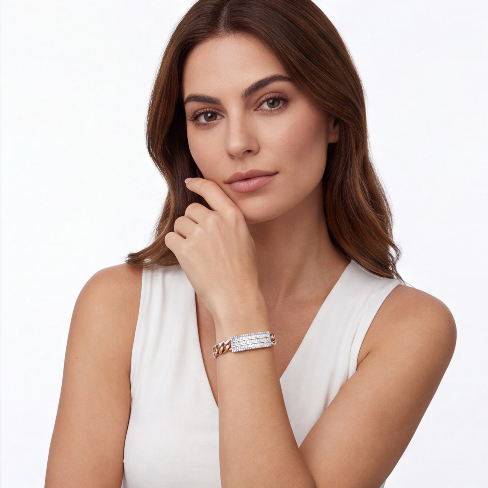 1,91 Karat Rose Gold Pırlanta Bileklik