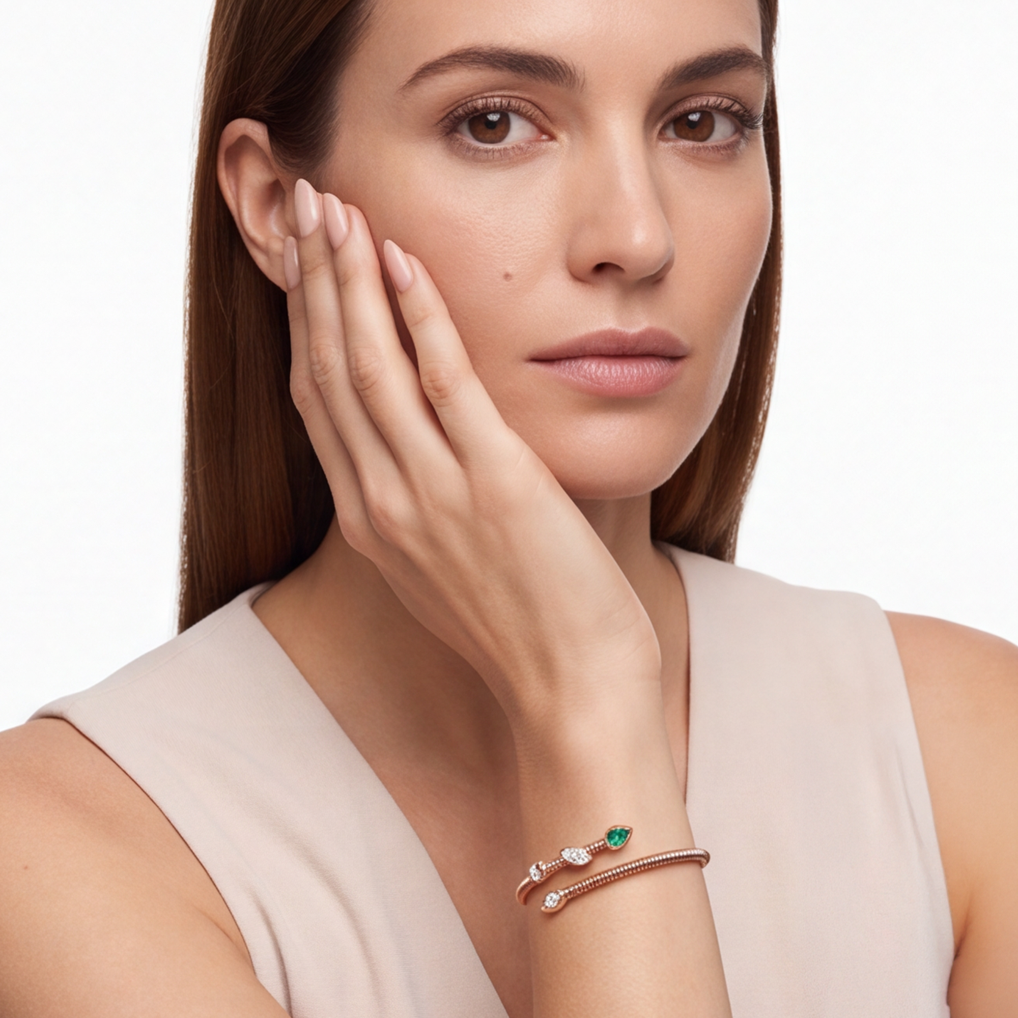 1,02 Karat Rose Gold Pırlanta Bileklik