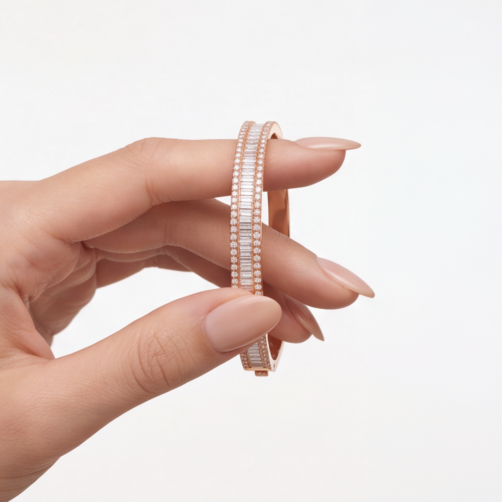 2,74 Karat Rose Gold Pırlanta Bileklik
