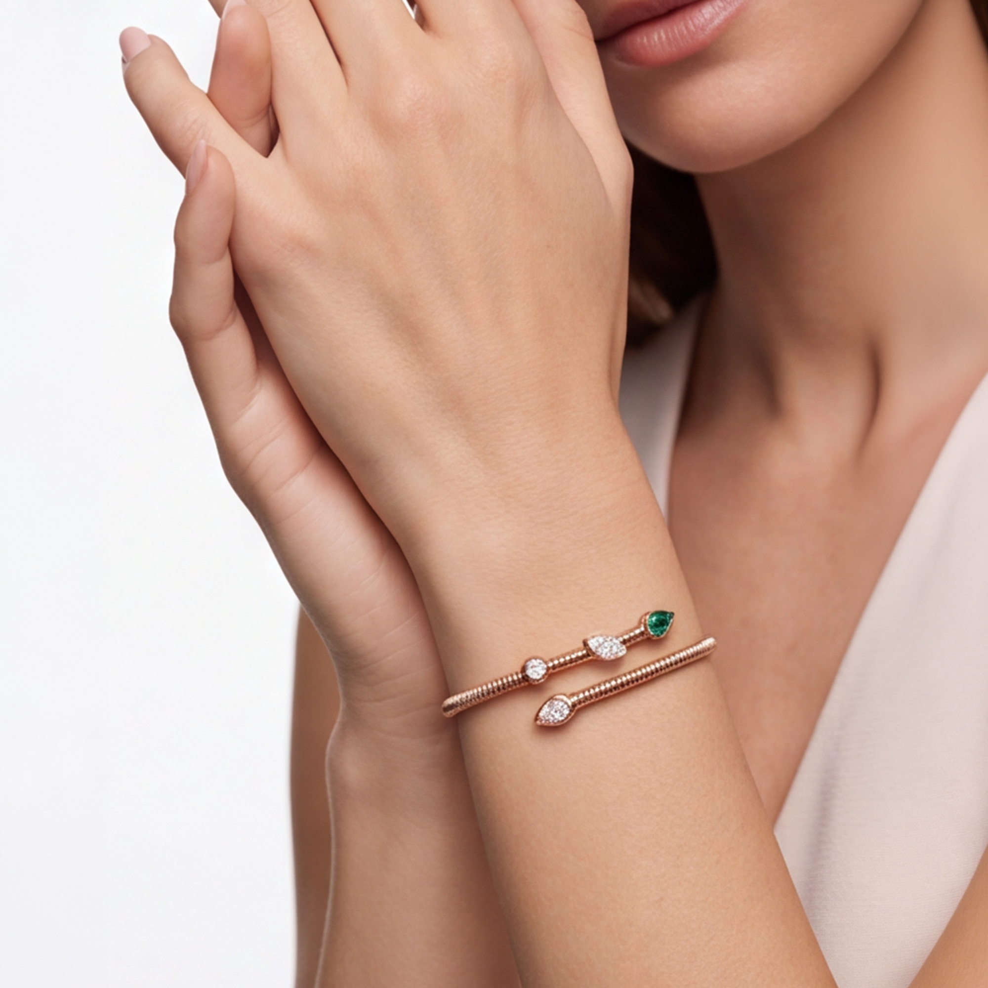 1,02 Karat Rose Gold Pırlanta Bileklik