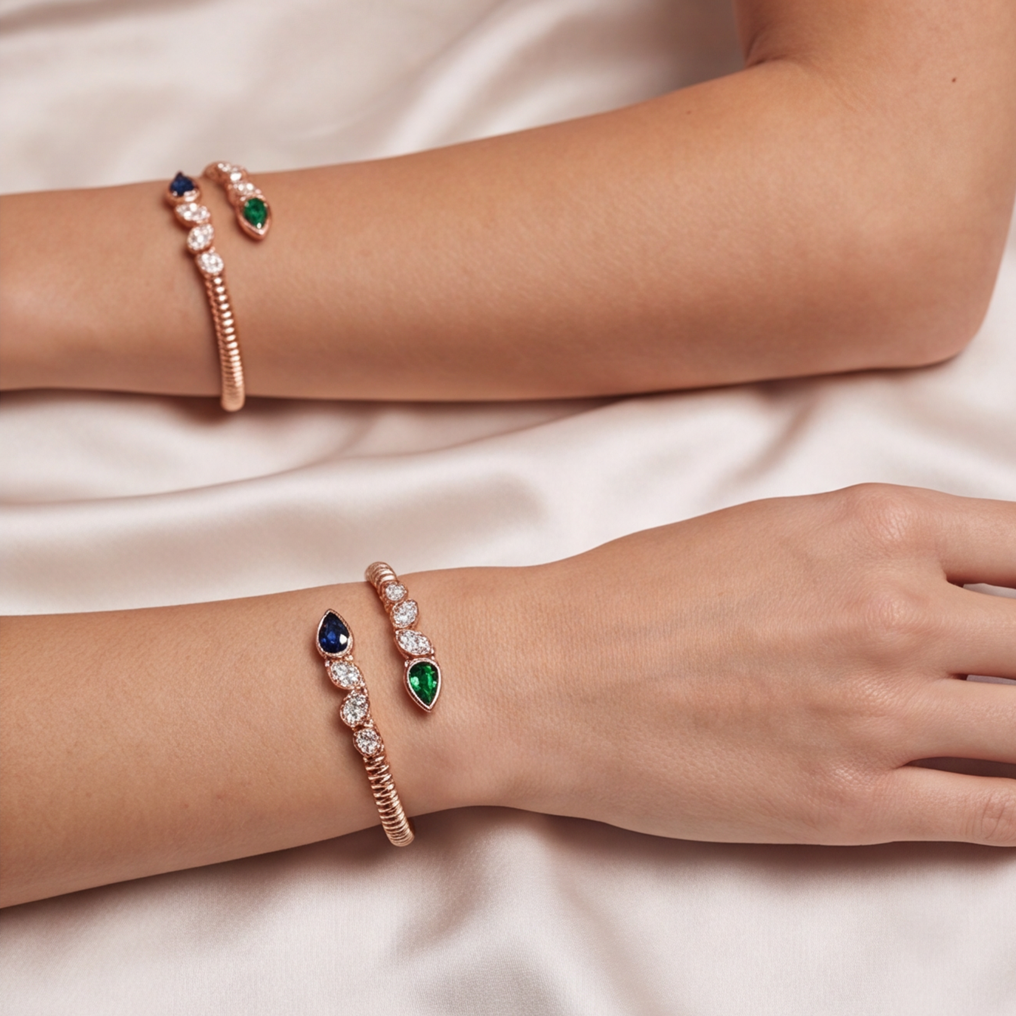 3 Karat Rose Gold Pırlanta Bileklik